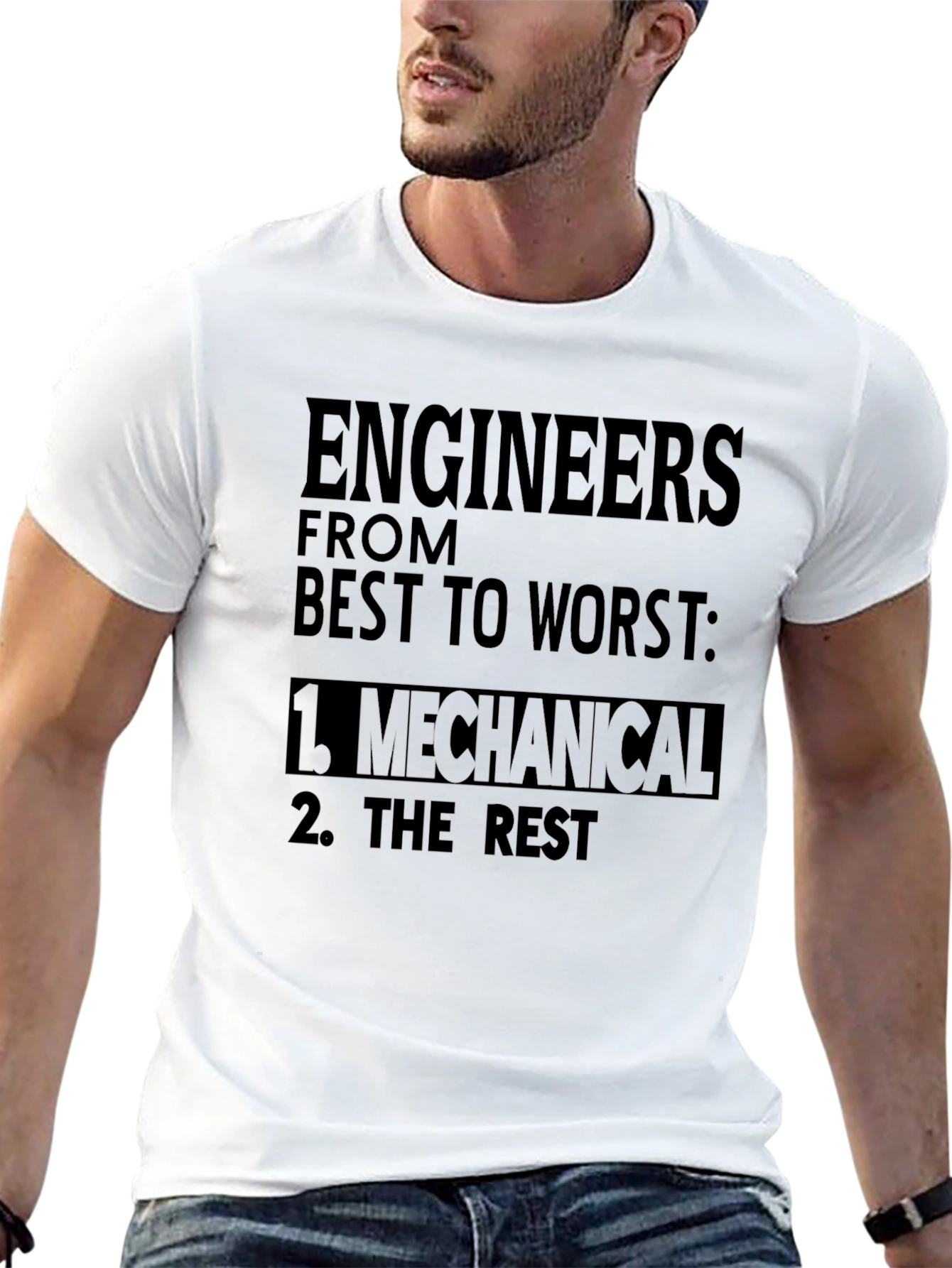 Engineers Ranking Graphic Tee - Mechanical Top Tier T-Shirt