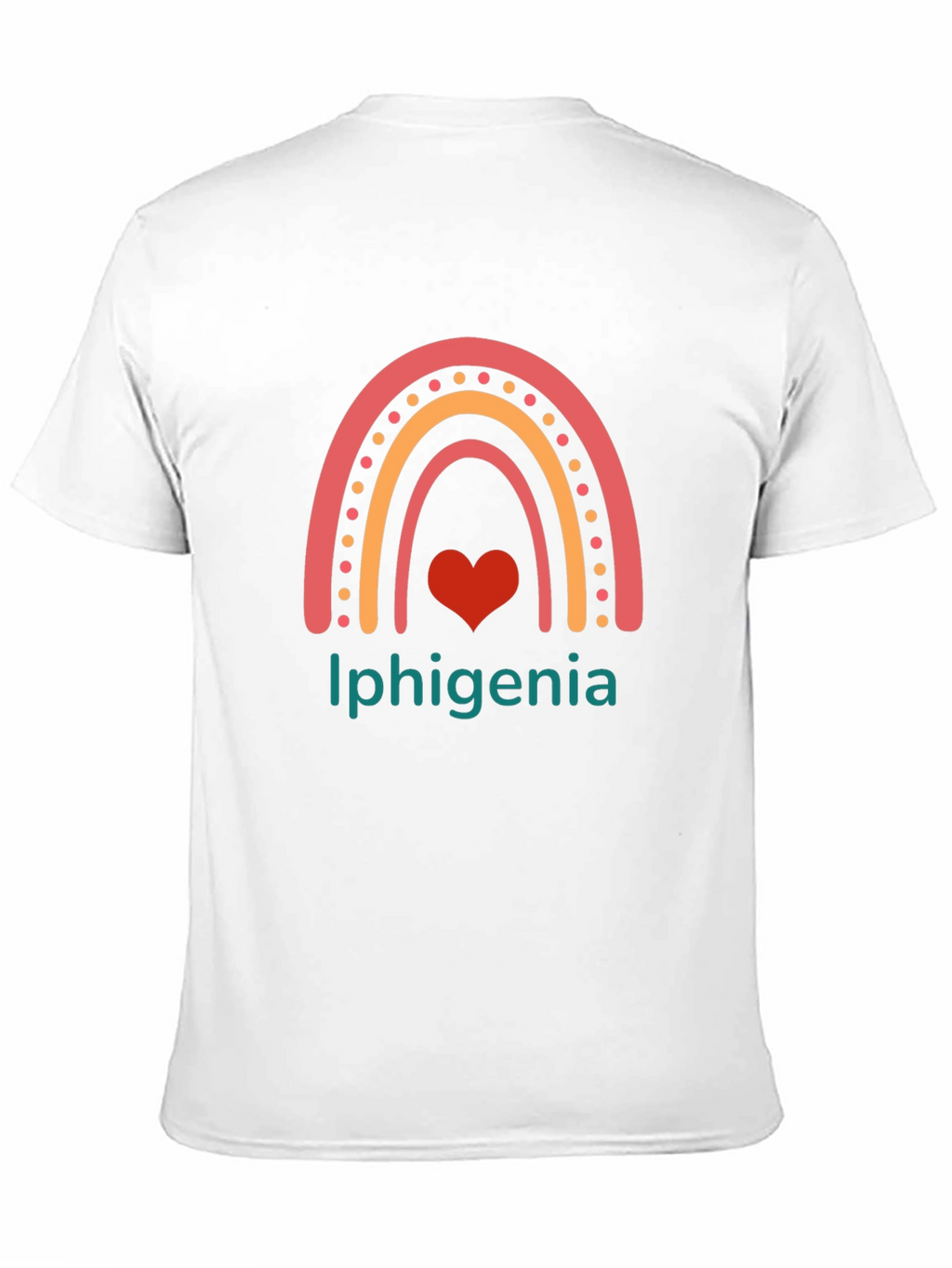 Iphigenia Rainbow Heart Graphic Tee - Black