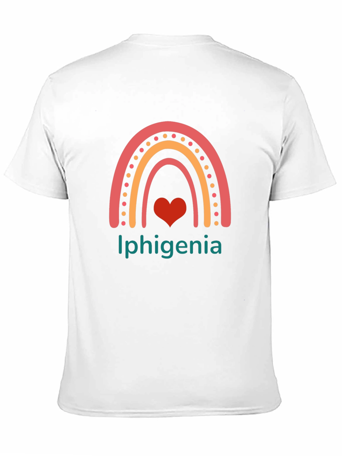 Iphigenia Rainbow Heart Graphic Tee - Black