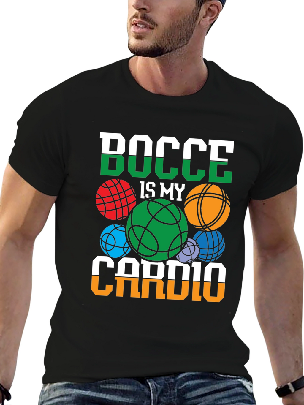Bocce Is My Cardio Graphic Tee