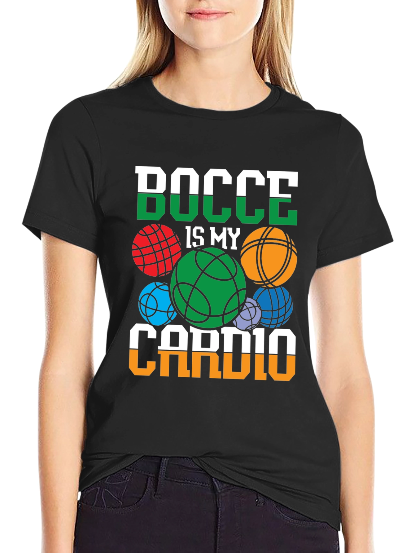 Bocce Is My Cardio Graphic Tee