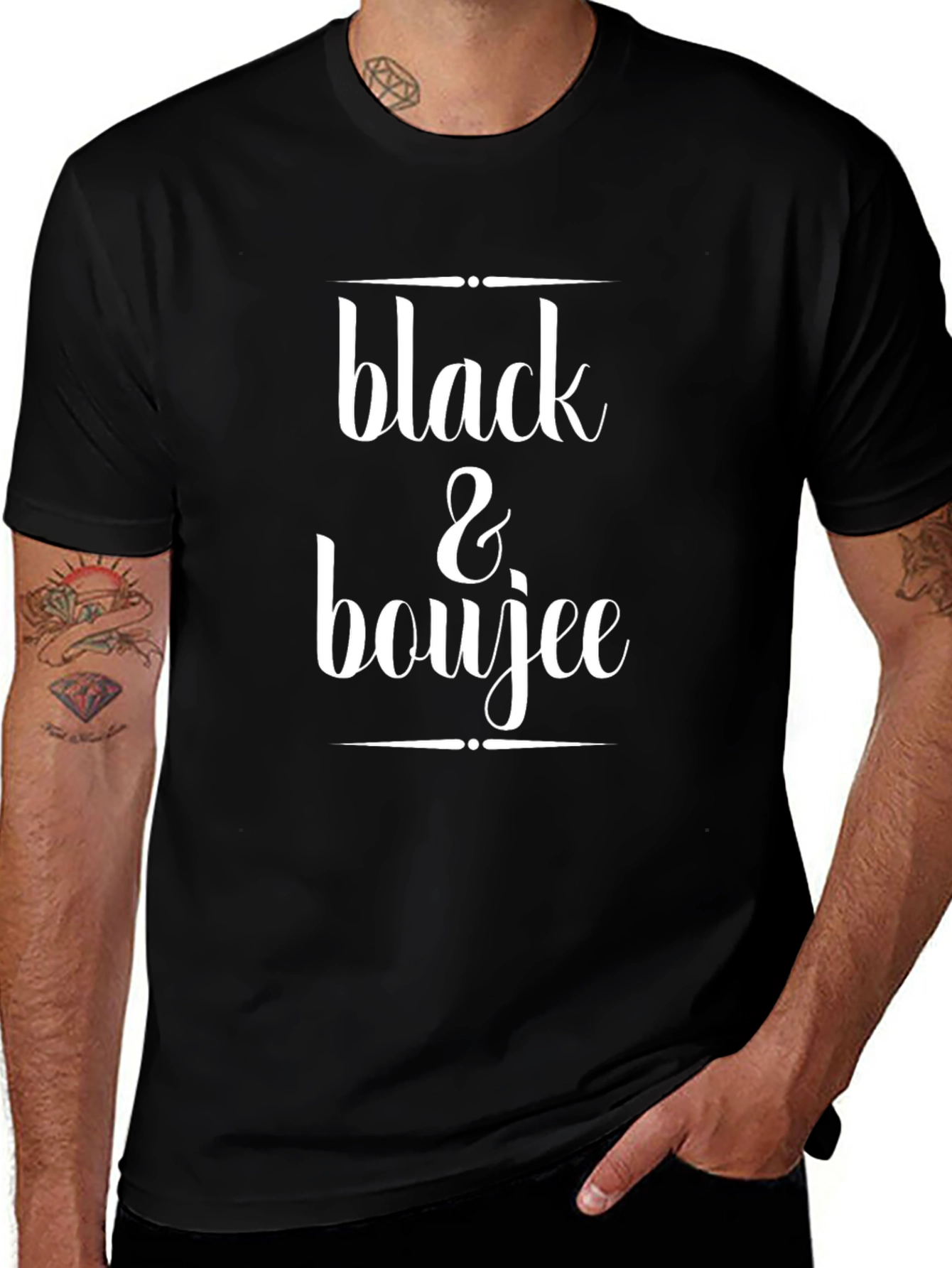 Black & Boujee Graphic Tee - Stylish Unisex T-Shirt