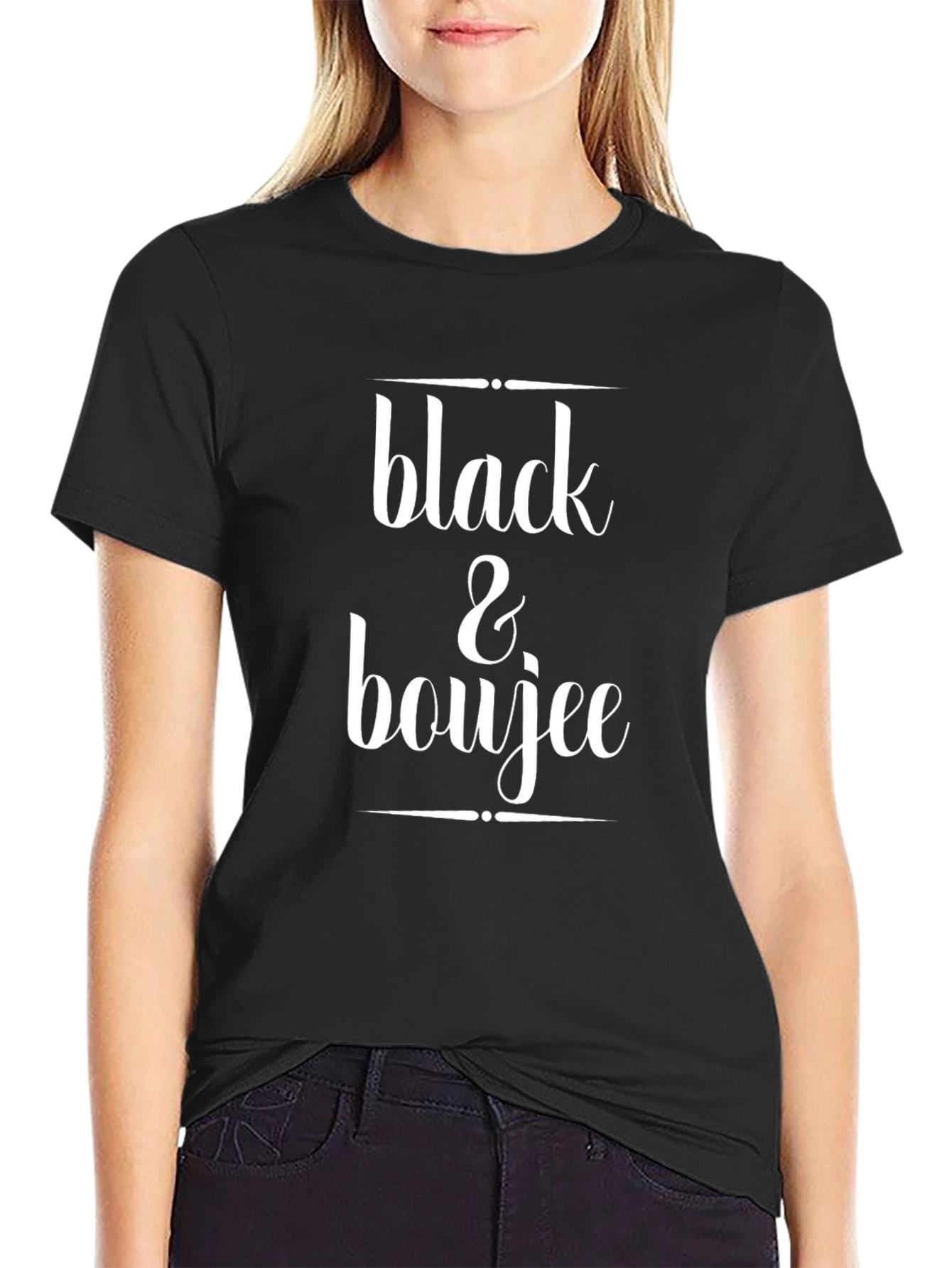 Black & Boujee Graphic Tee - Stylish Unisex T-Shirt