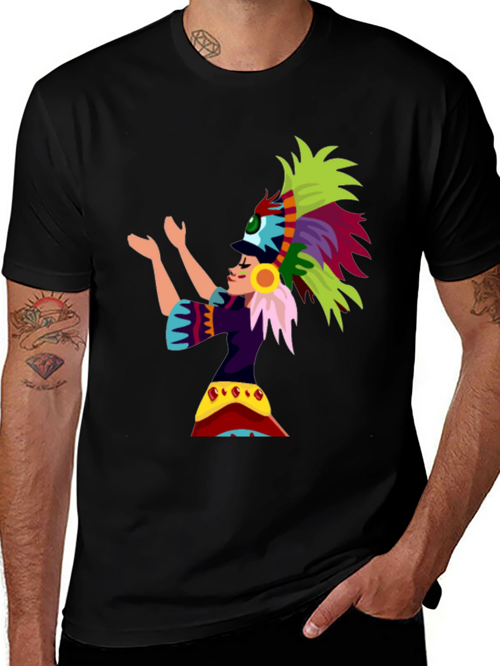 Aztec Dancer Graphic T-Shirt