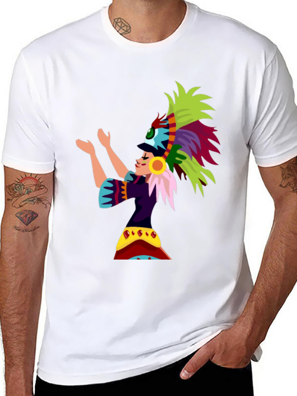 Aztec Dancer Graphic T-Shirt