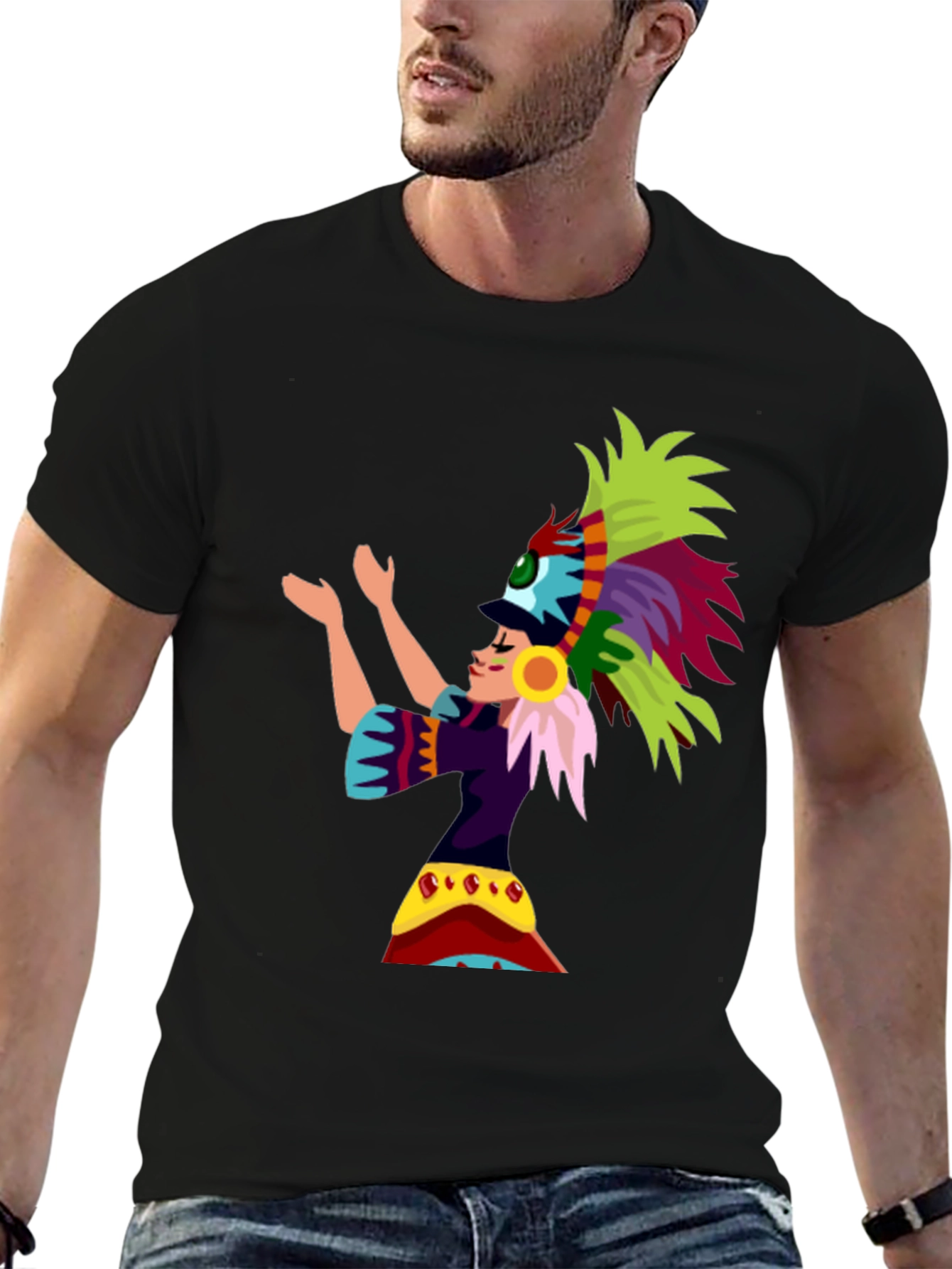 Aztec Dancer Graphic T-Shirt