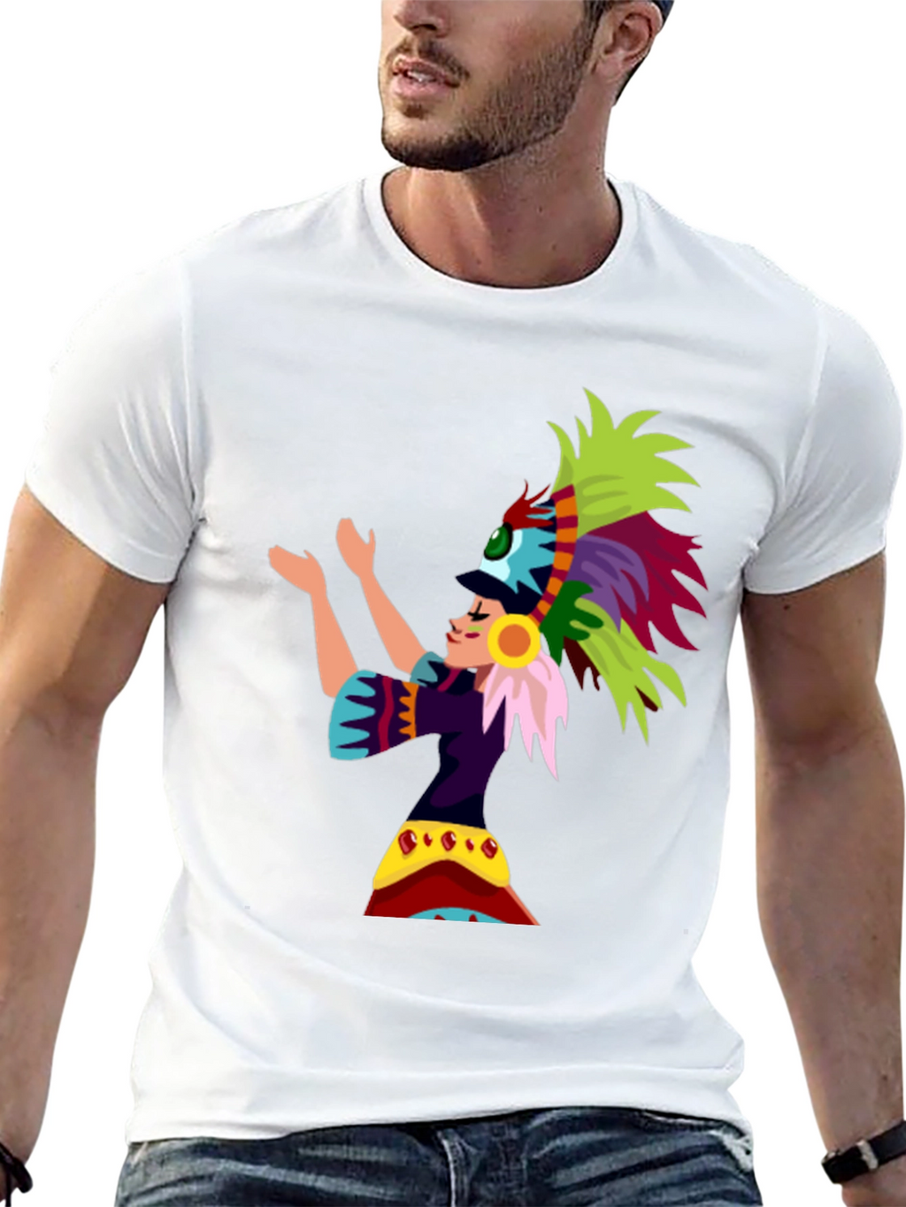 Aztec Dancer Graphic T-Shirt
