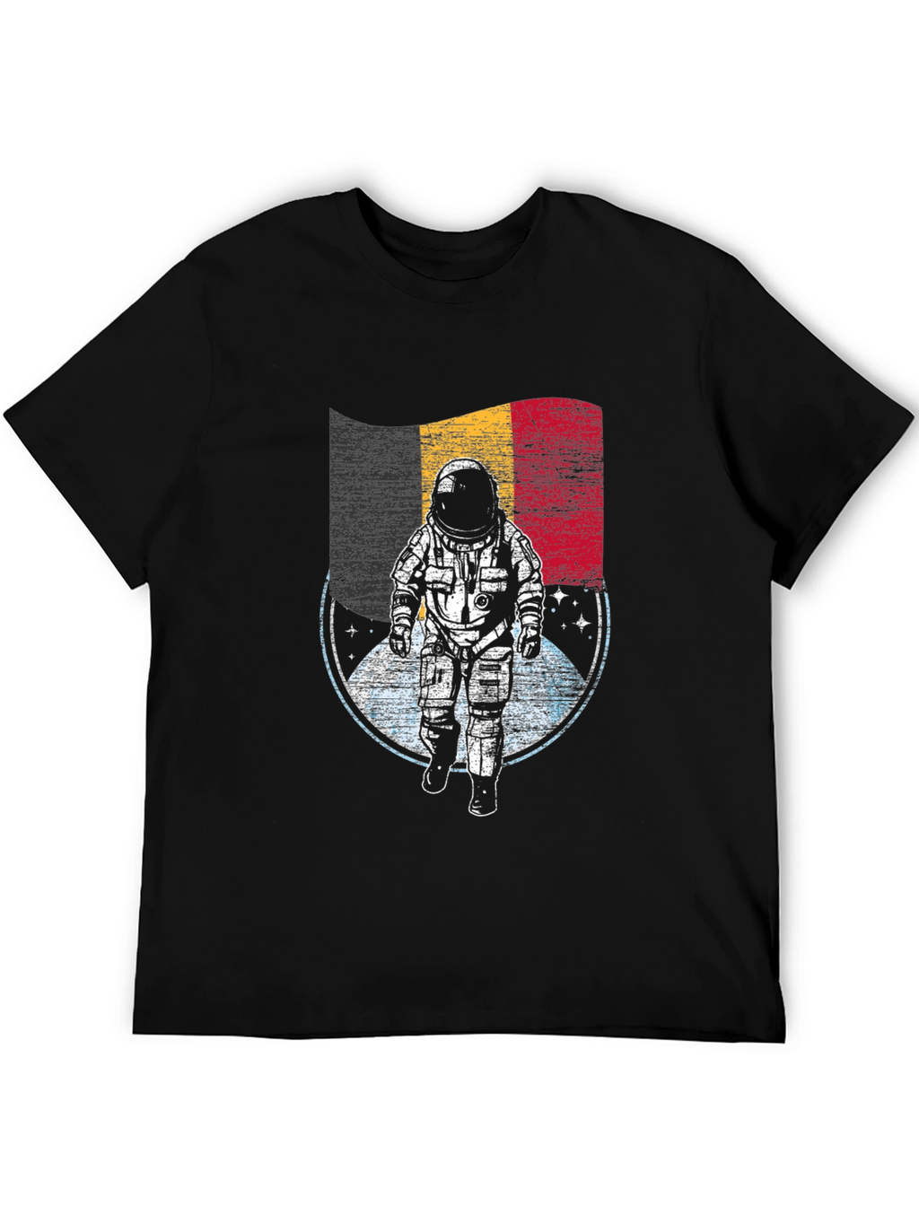 Belgian Astronaut Flag Graphic T-Shirt