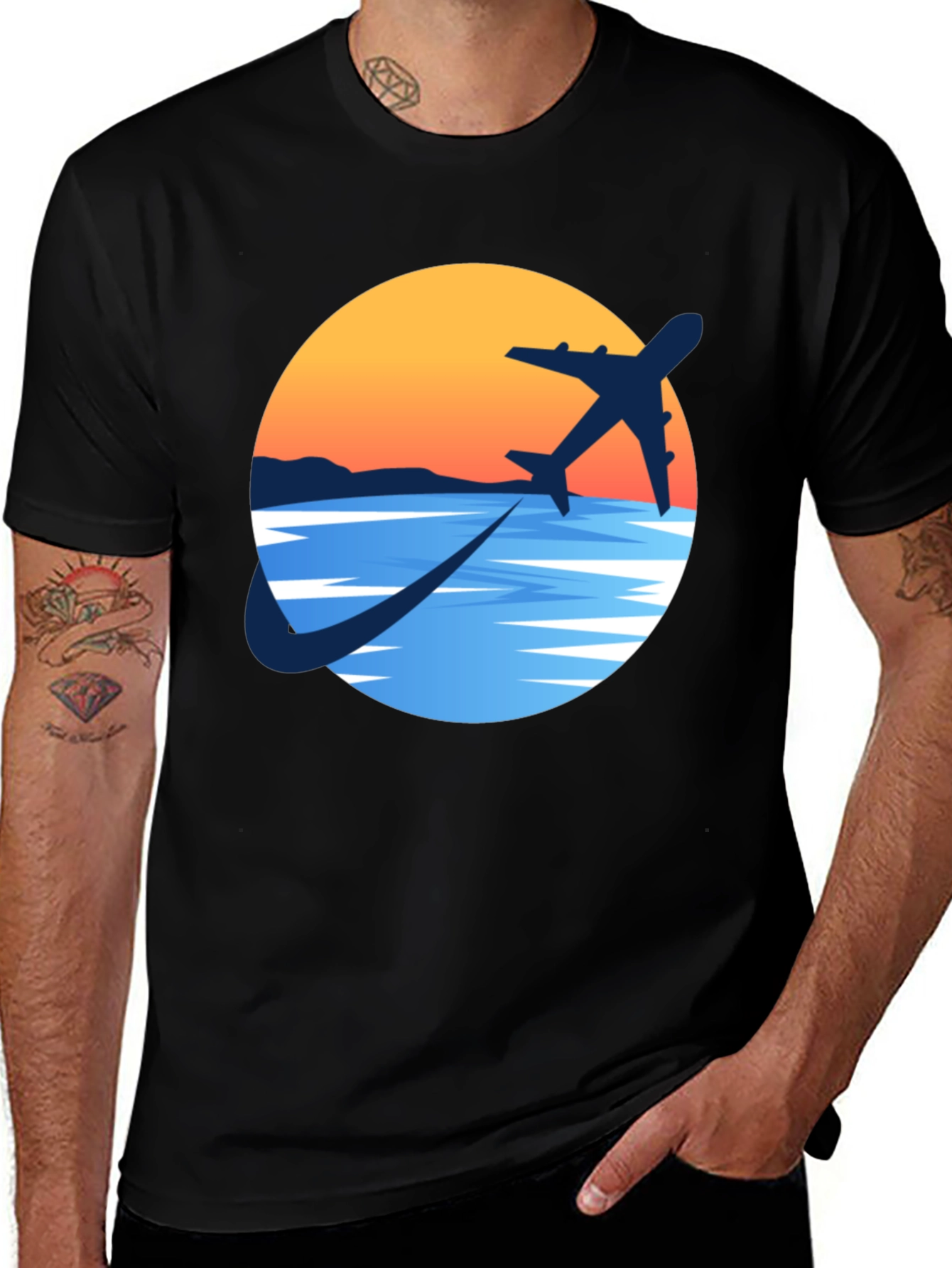 Adventure Awaits: Airplane Graphic Tee
