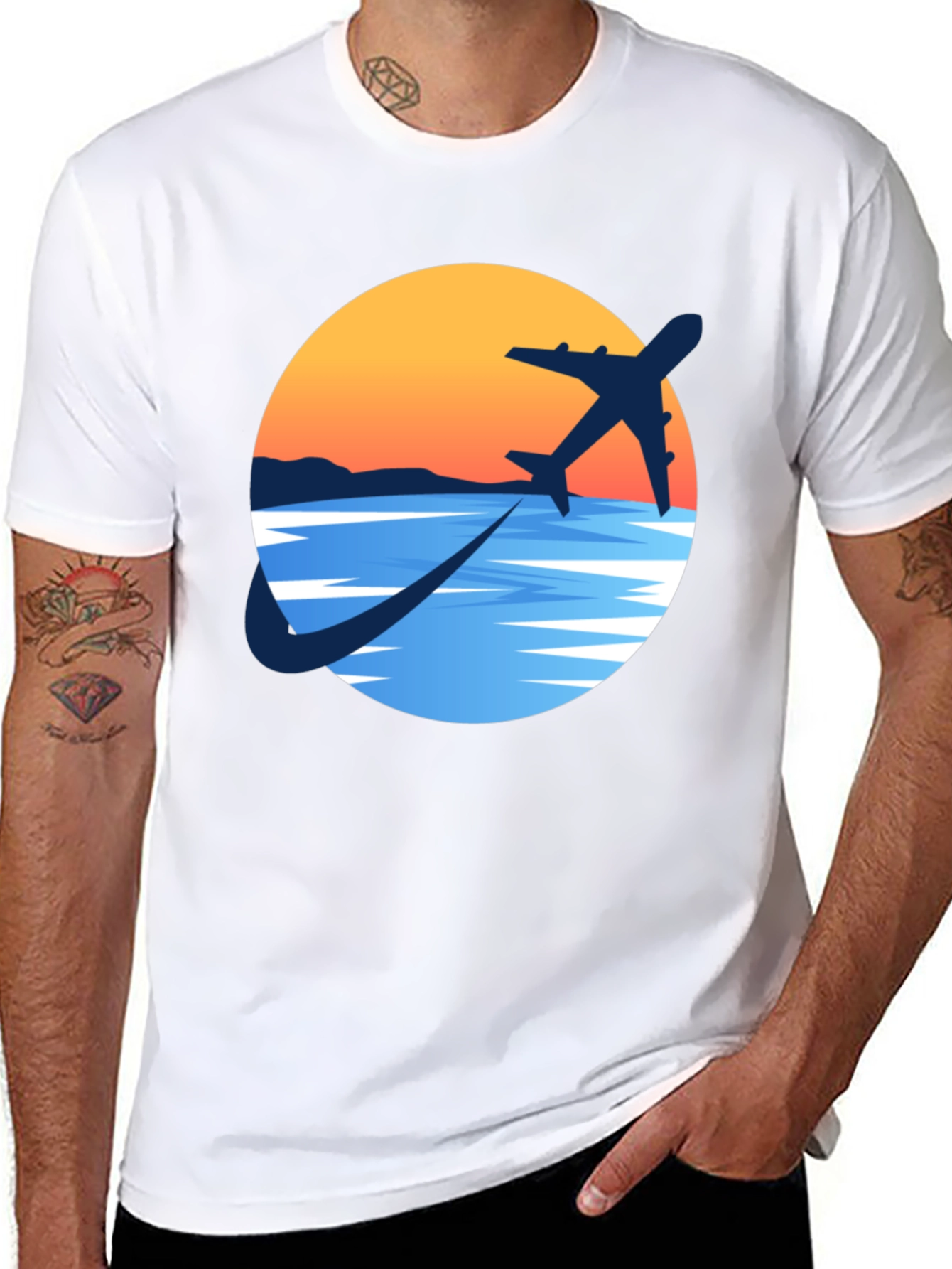 Adventure Awaits: Airplane Graphic Tee