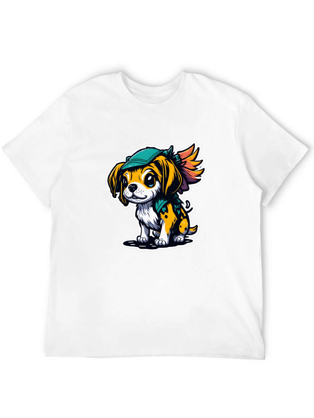 Cartoon Puppy Graphic Tee