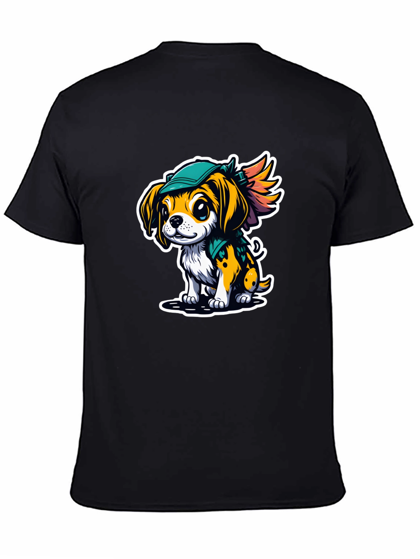 Cartoon Puppy Graphic Tee