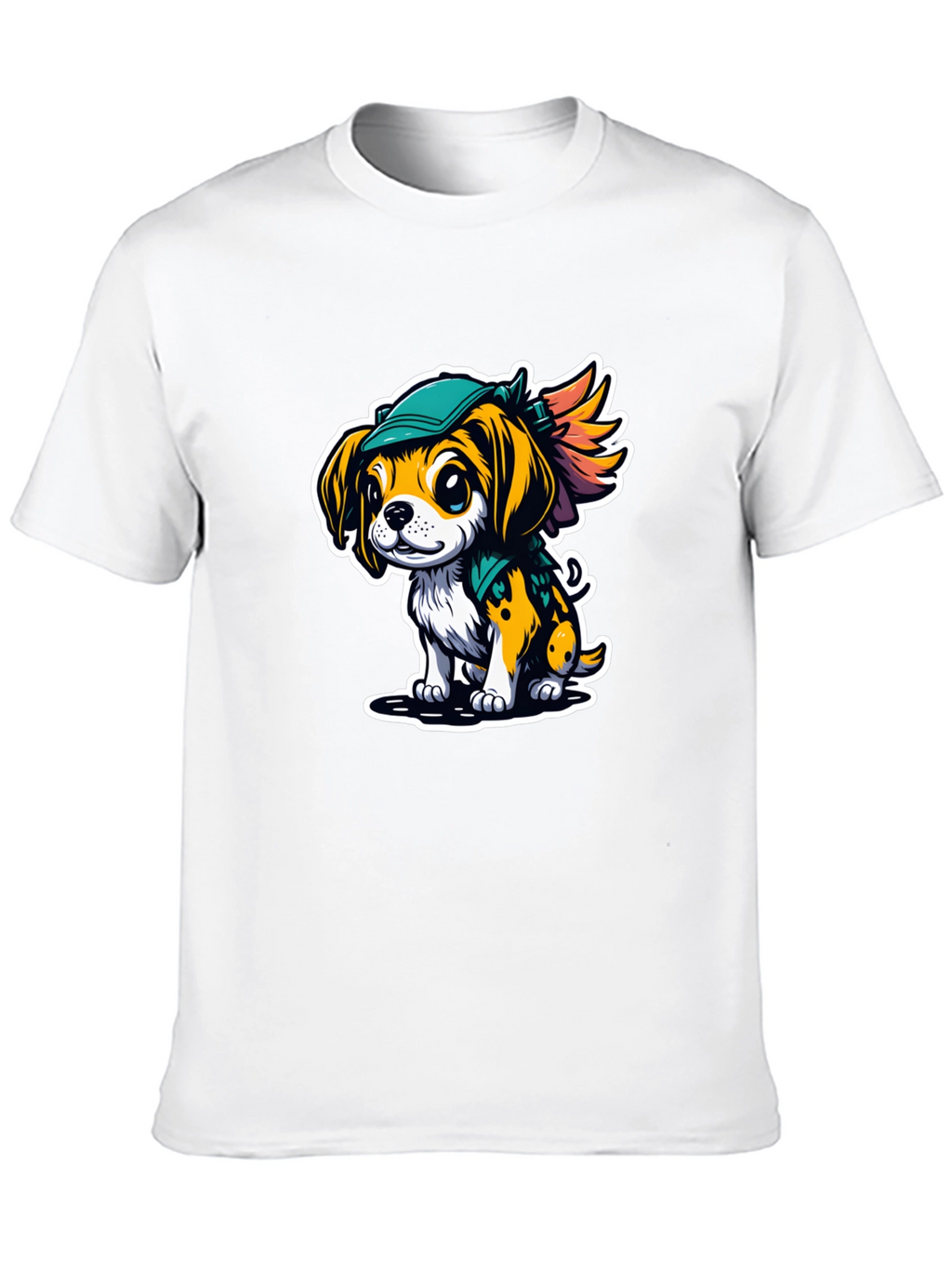 Cartoon Puppy Graphic Tee