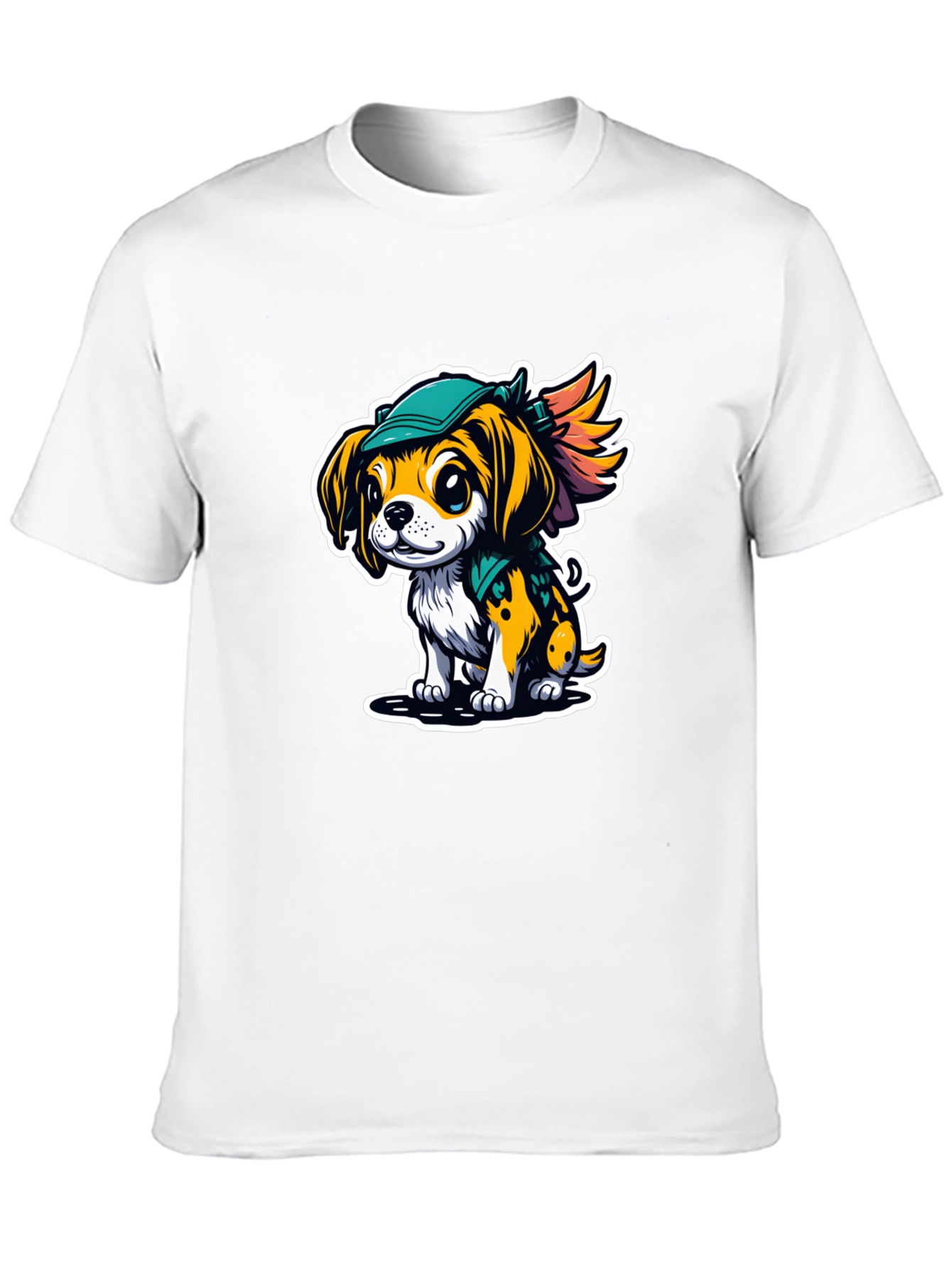 Cartoon Puppy Graphic Tee