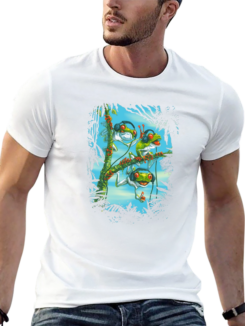 DJ Frog T-Shirt - Funky Amphibian Design