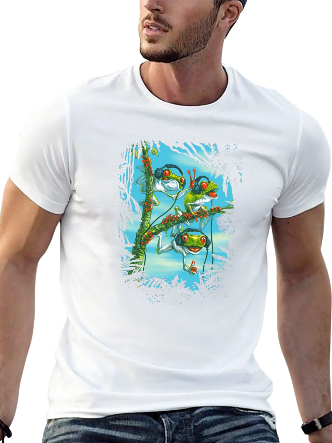 DJ Frog T-Shirt - Funky Amphibian Design
