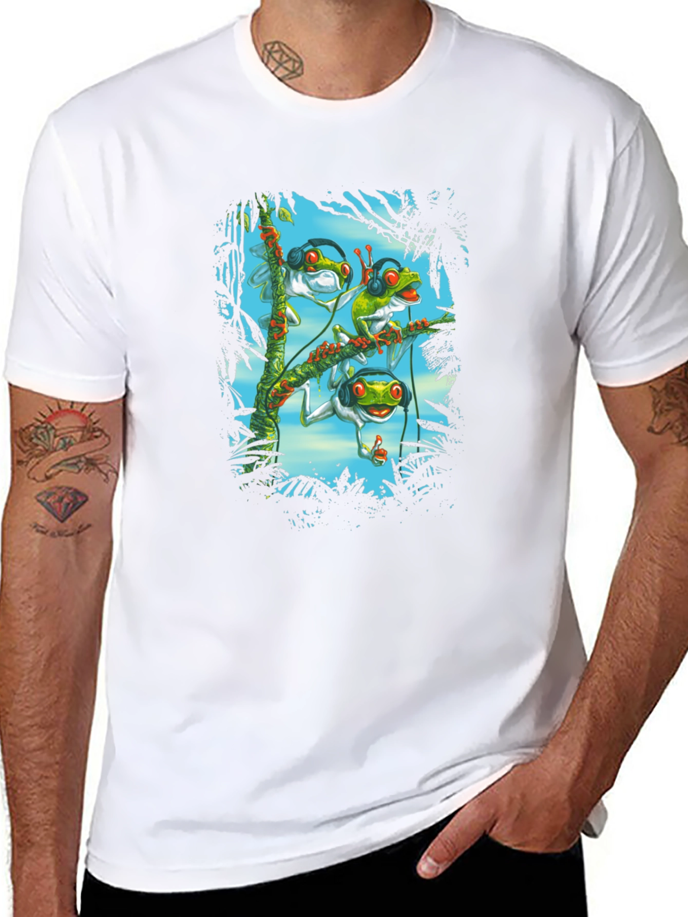 DJ Frog T-Shirt - Funky Amphibian Design
