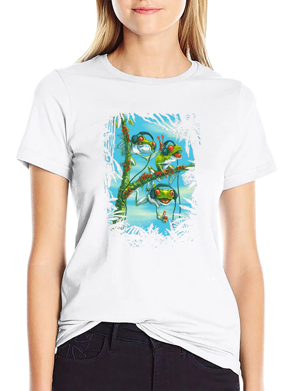 DJ Frog T-Shirt - Funky Amphibian Design