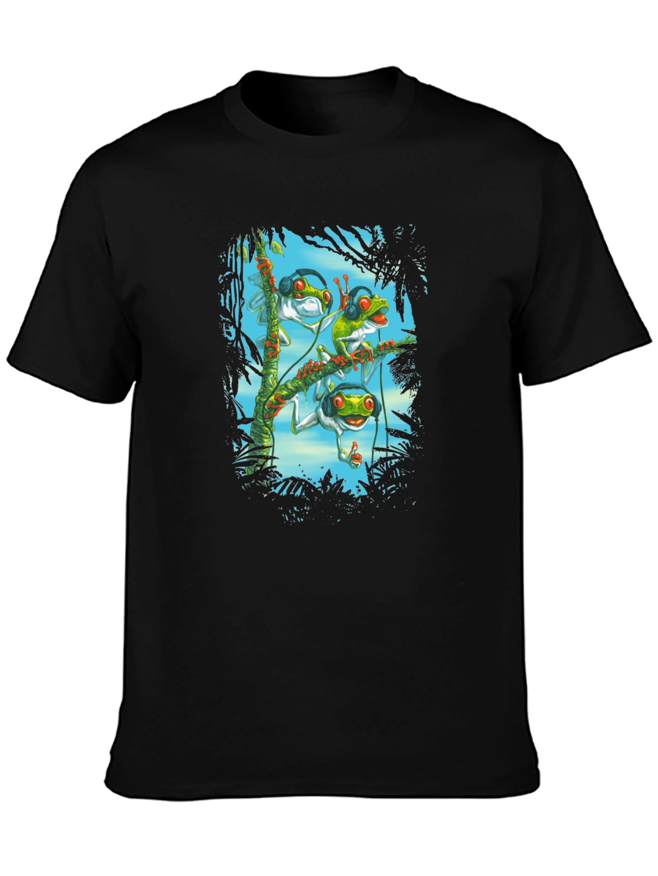DJ Frog T-Shirt - Funky Amphibian Design