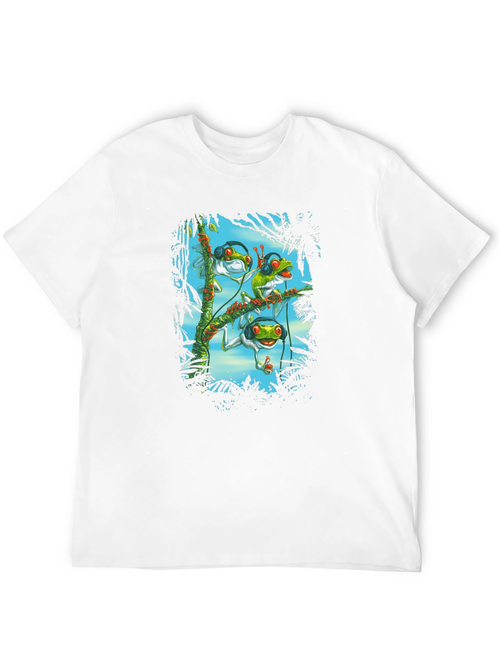 DJ Frog T-Shirt - Funky Amphibian Design