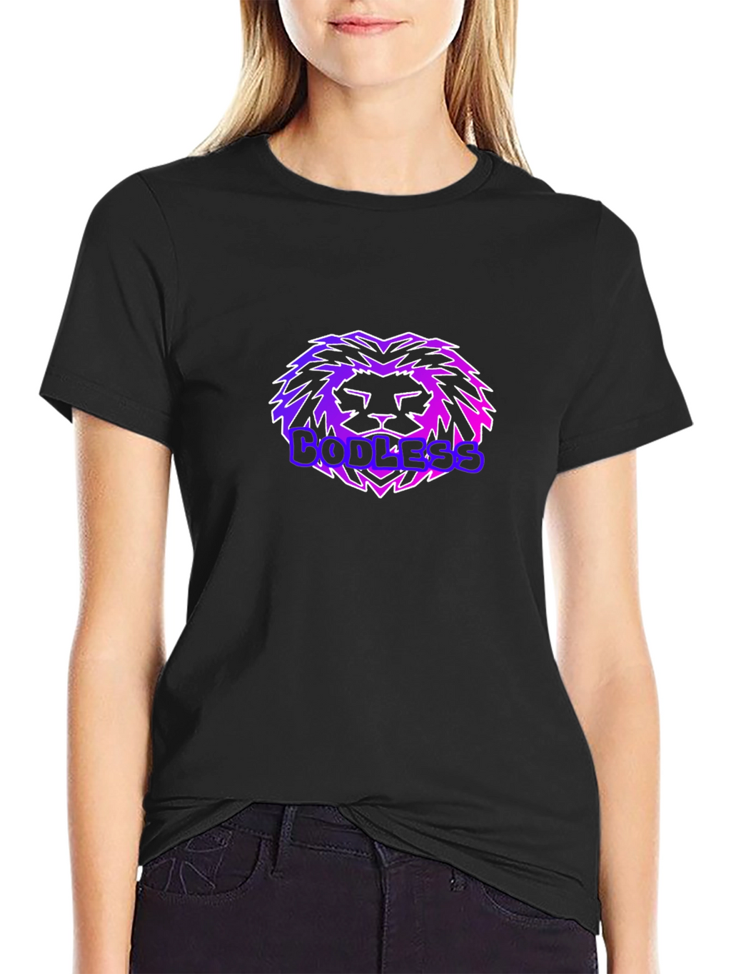 Codeless Lion Black T-Shirt