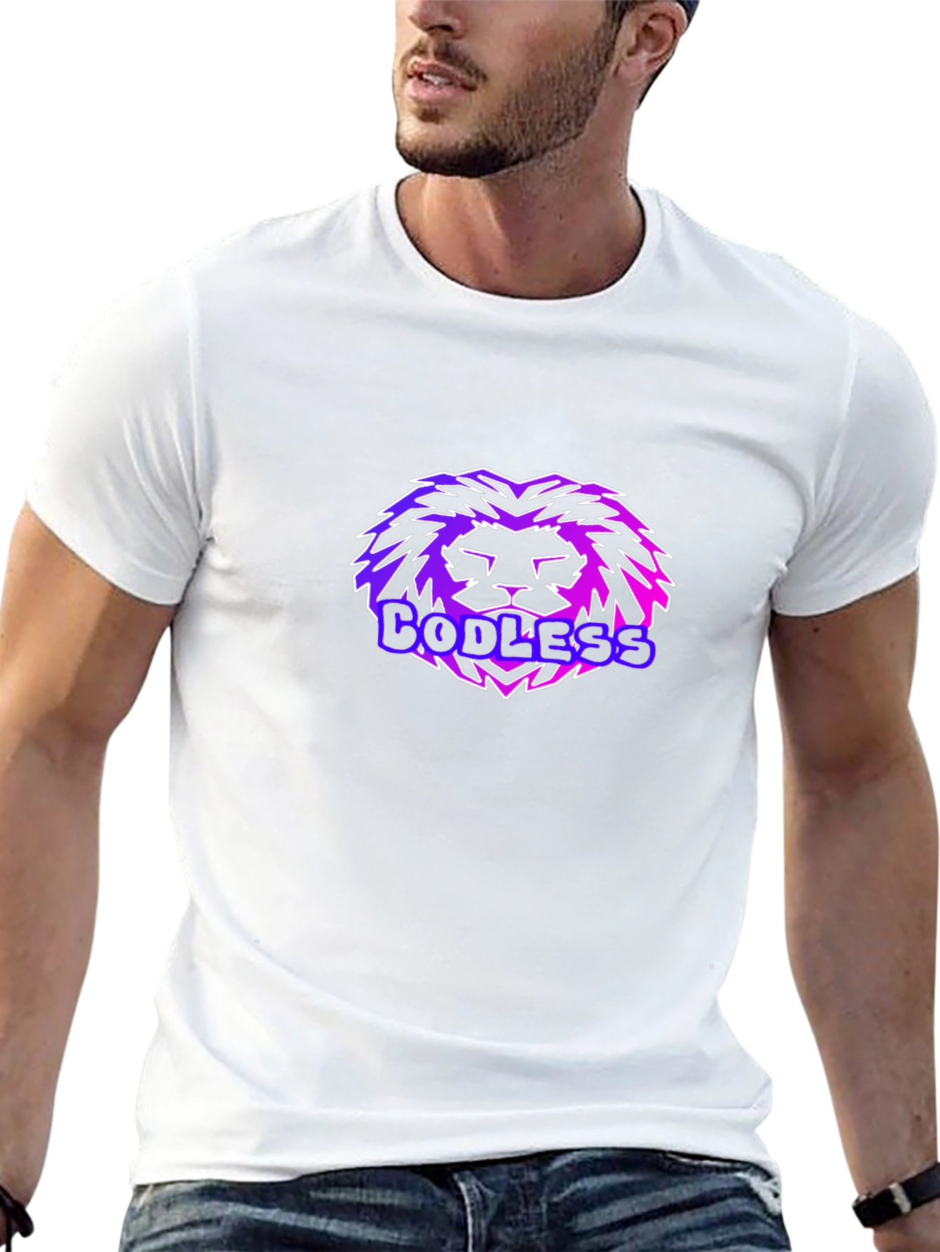 Codeless Lion Black T-Shirt