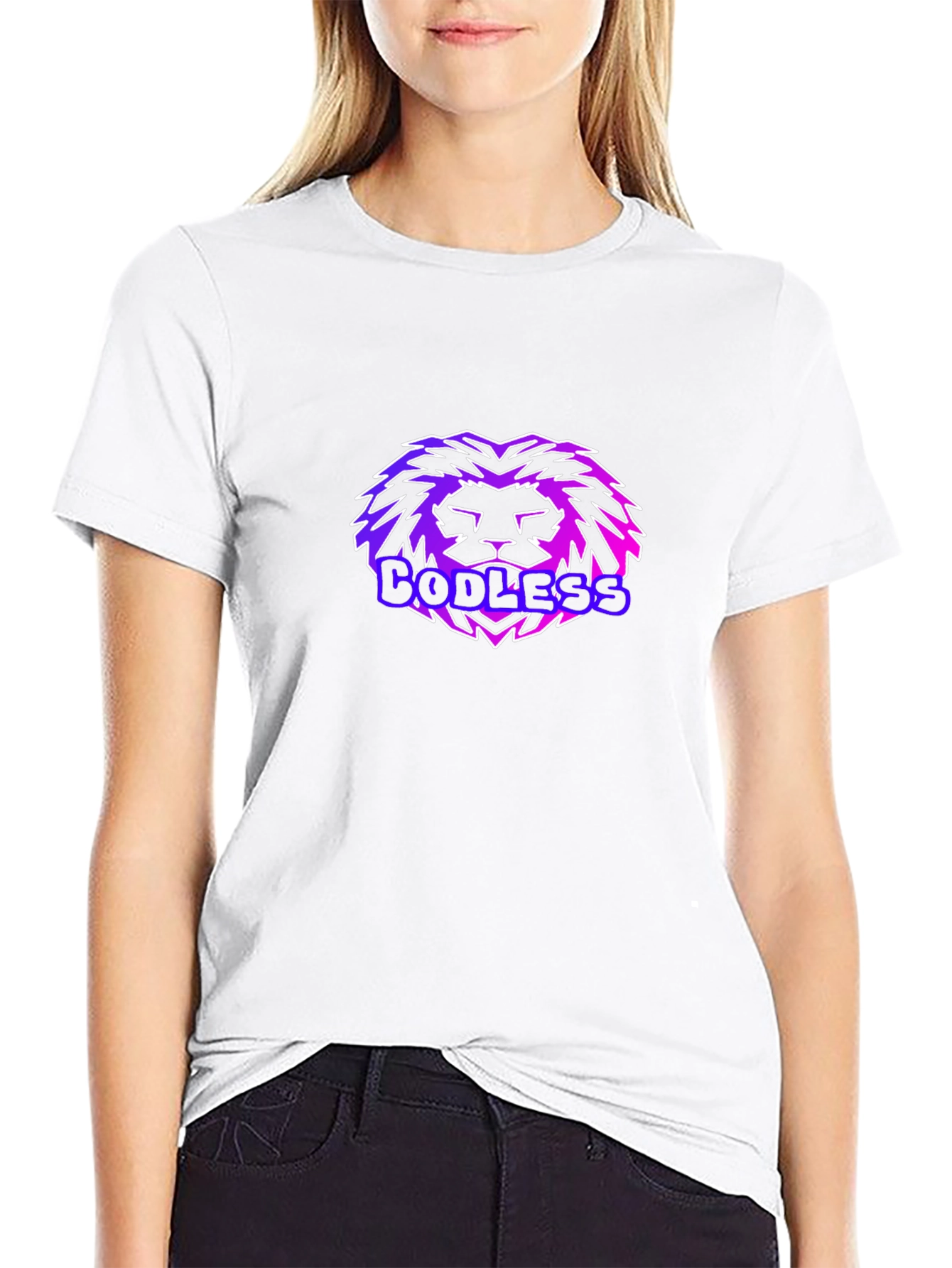 Codeless Lion Black T-Shirt