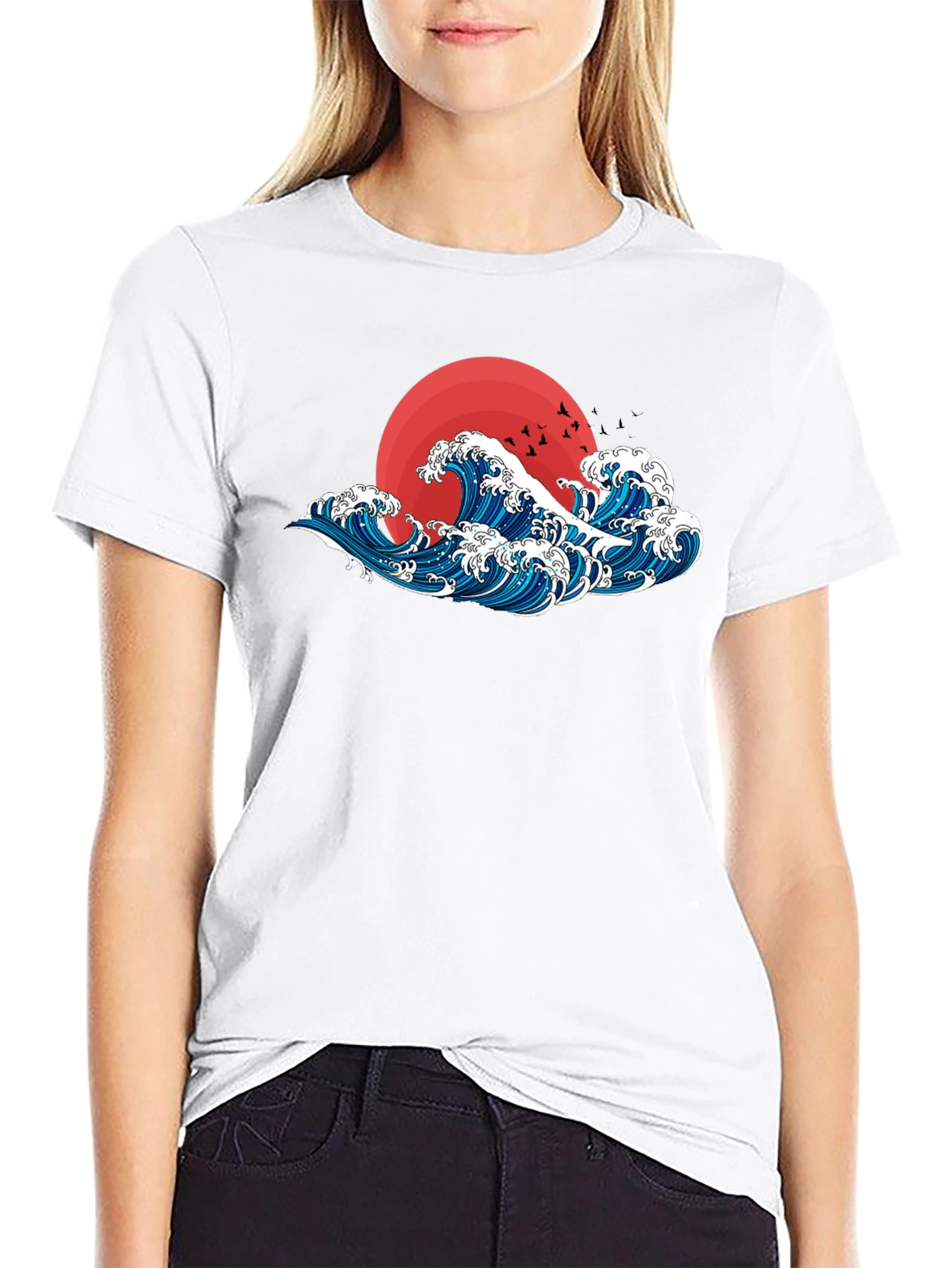 Great Wave Graphic Tee -  Japanese Art Shirt