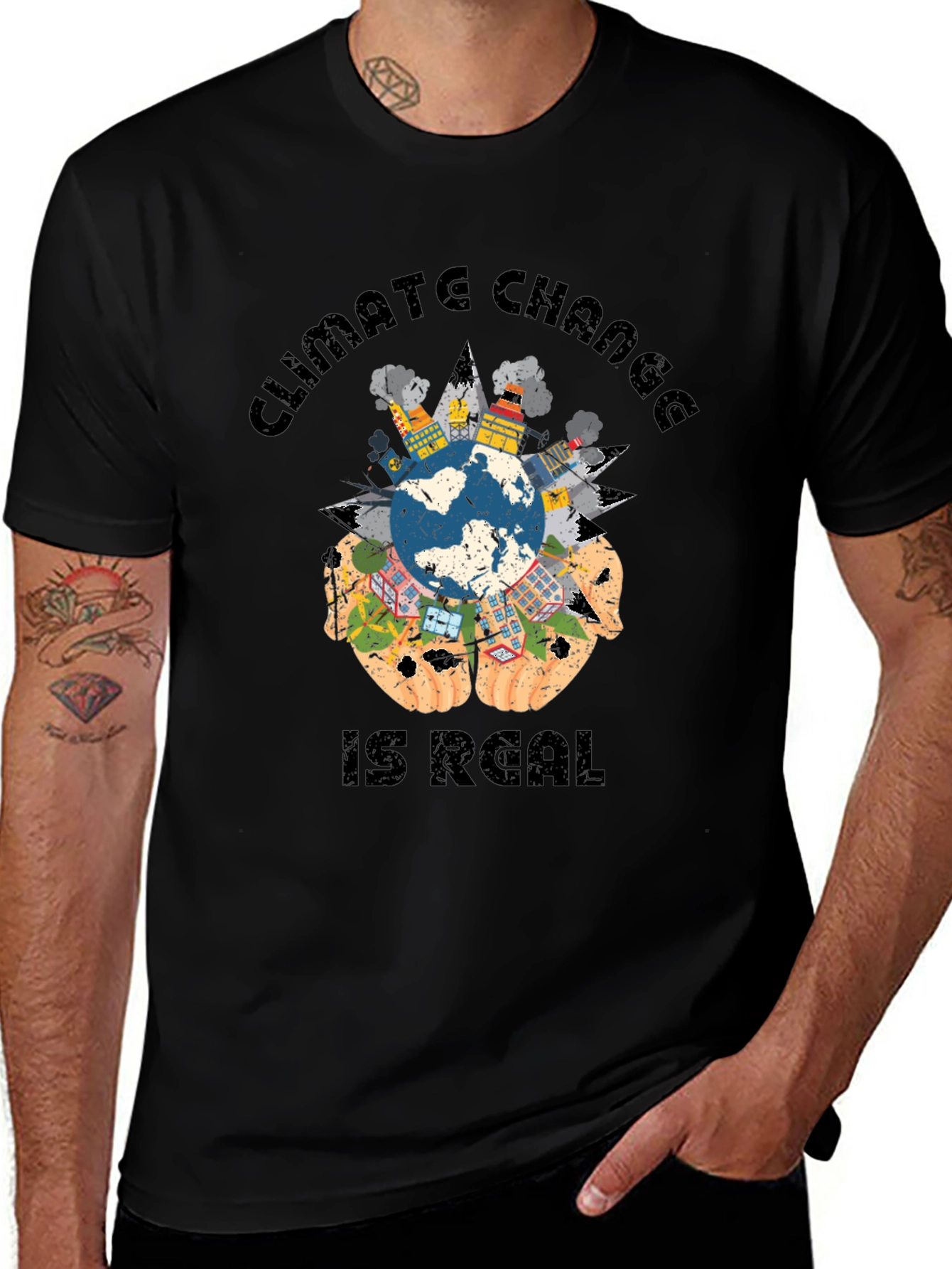 Climate Change Awareness Graphic T-Shirt
