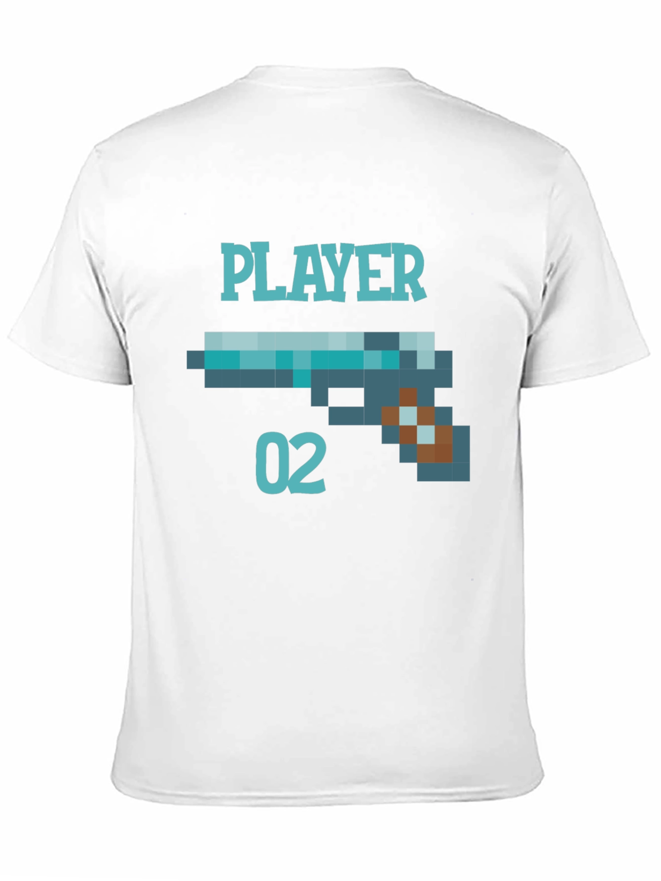 Player 02 Pixel Art Graphic Tee - Black