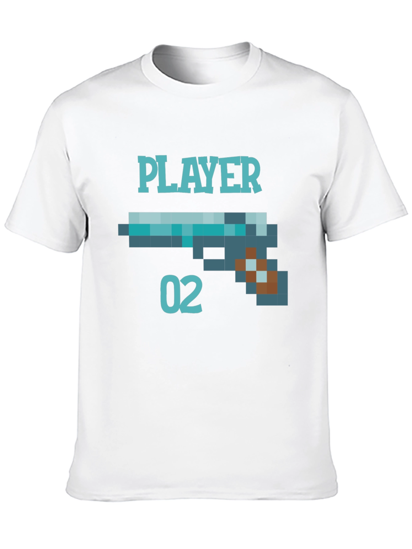 Player 02 Pixel Art Graphic Tee - Black