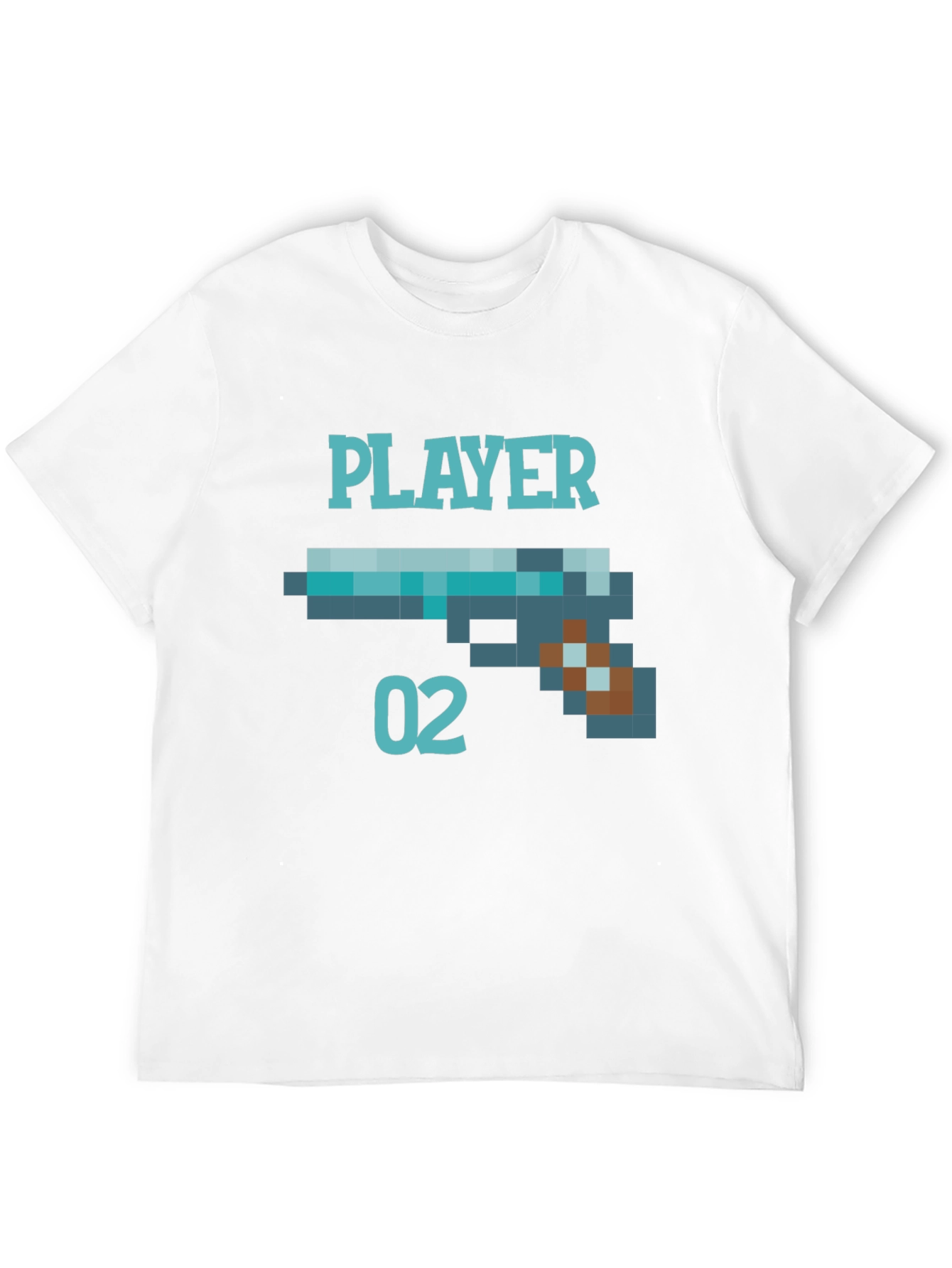 Player 02 Pixel Art Graphic Tee - Black