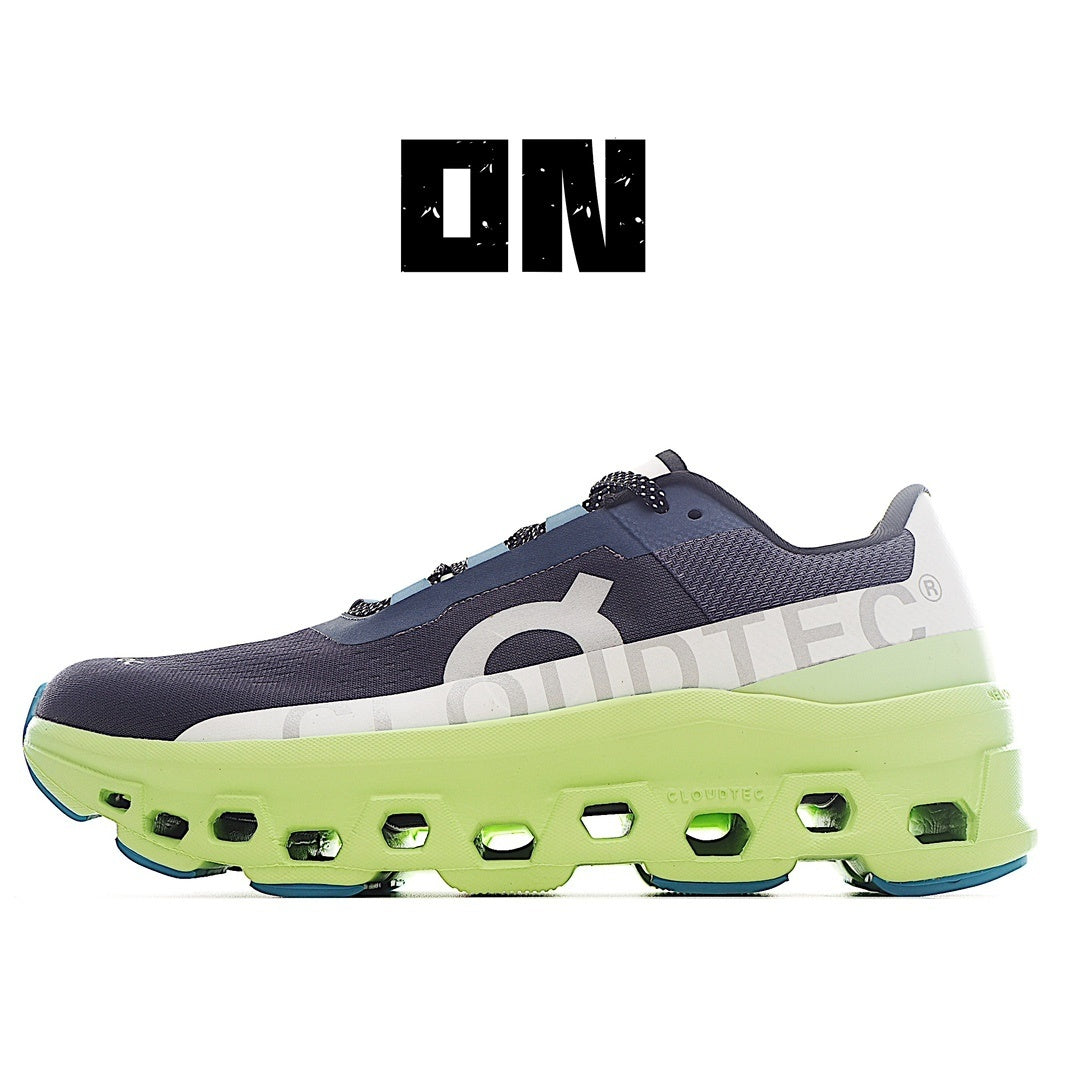 On Running Cloudmonster Sneakers Dark Blue | Green