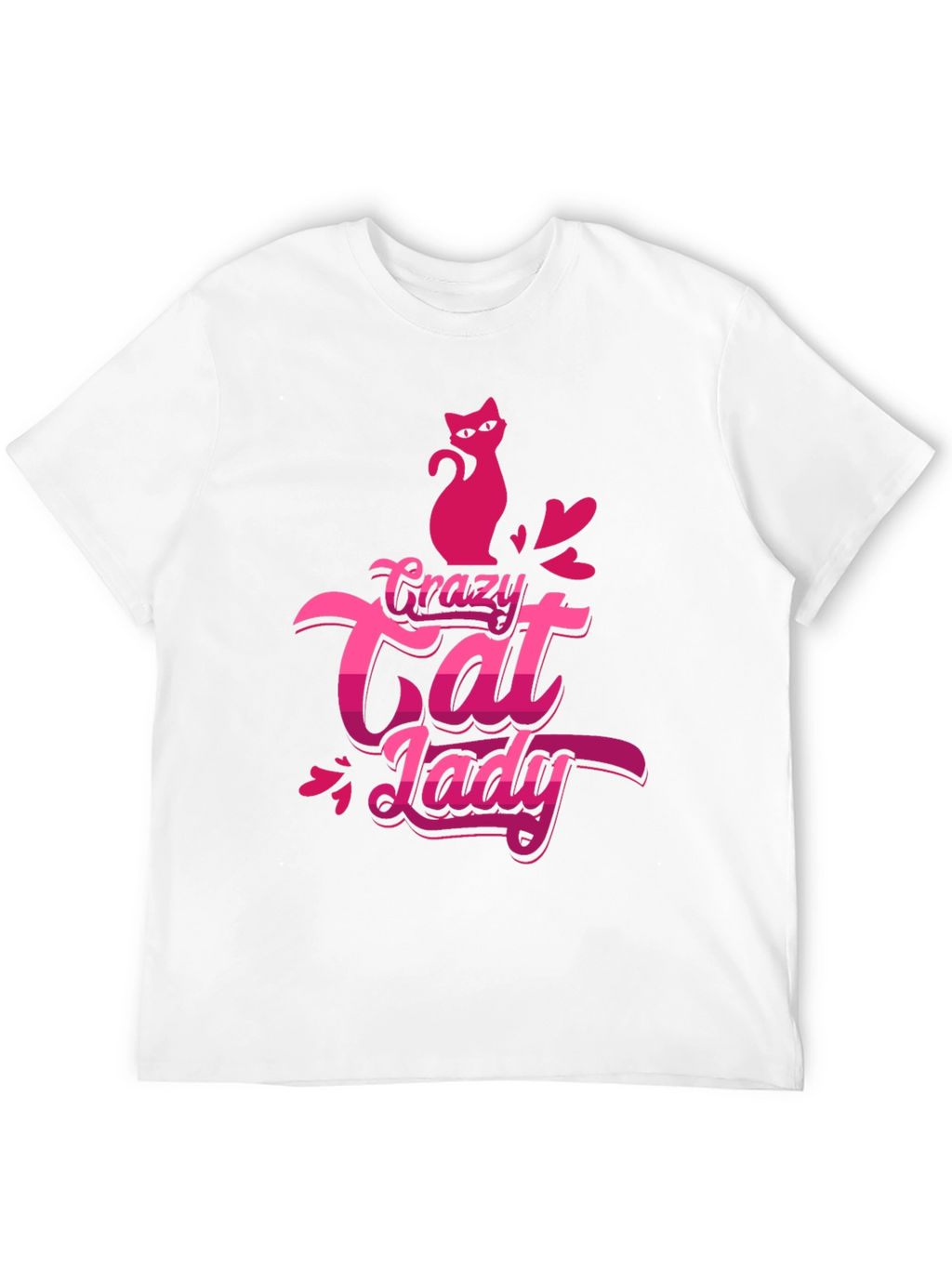 Crazy Cat Lady Black T-Shirt