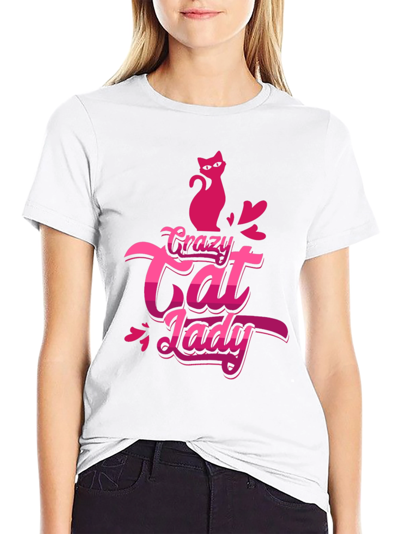 Crazy Cat Lady Black T-Shirt
