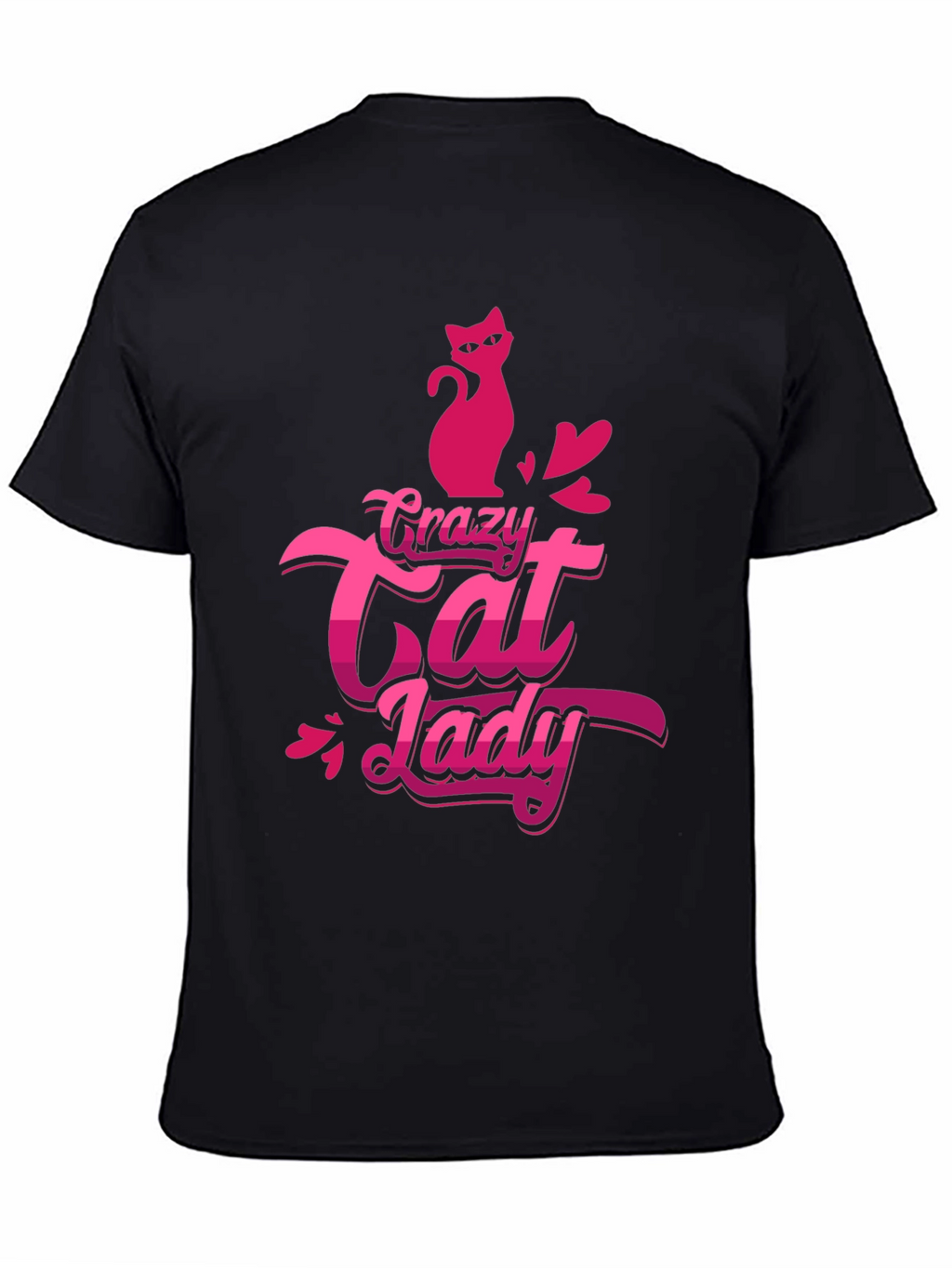 Crazy Cat Lady Black T-Shirt