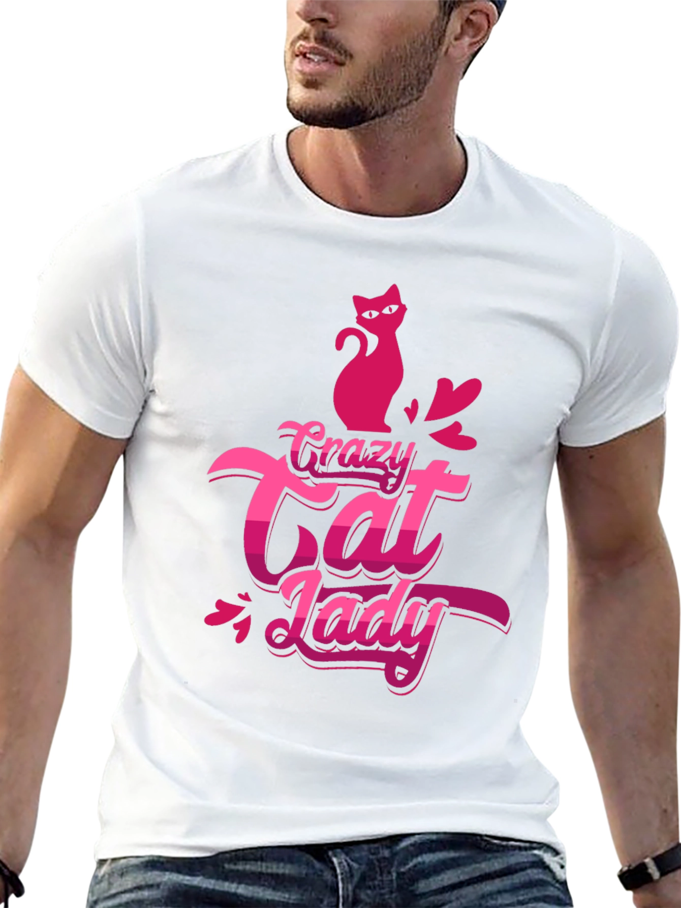 Crazy Cat Lady Black T-Shirt