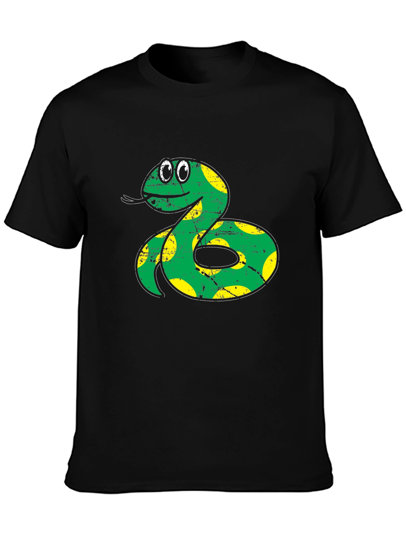 Cartoon Snake Graphic Tee - Quirky Fun!