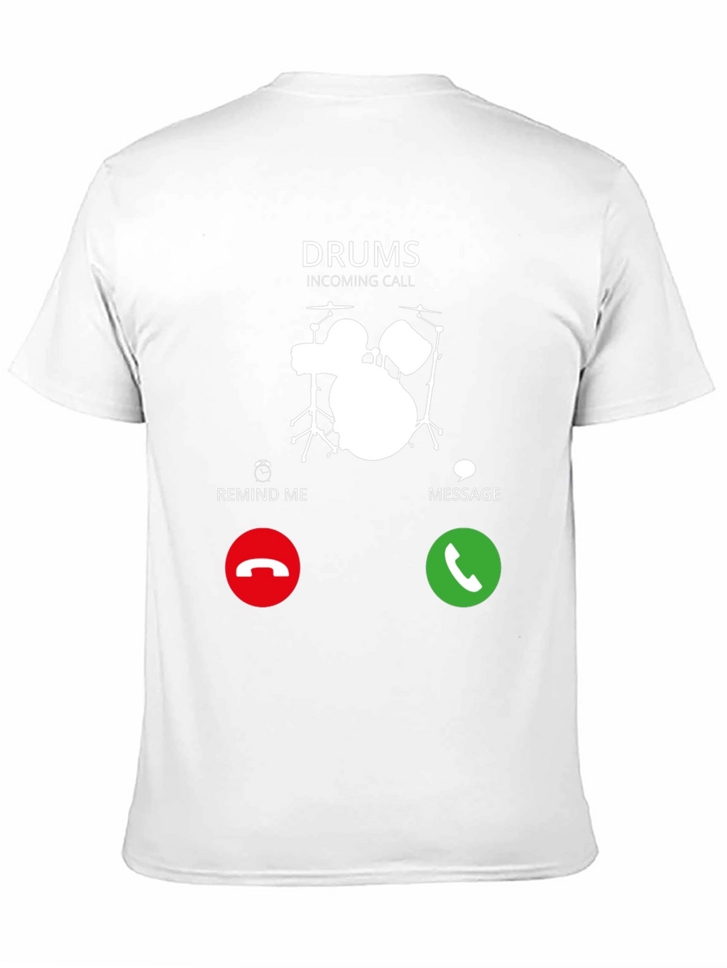 Drums Incoming Call Graphic Tee - Black