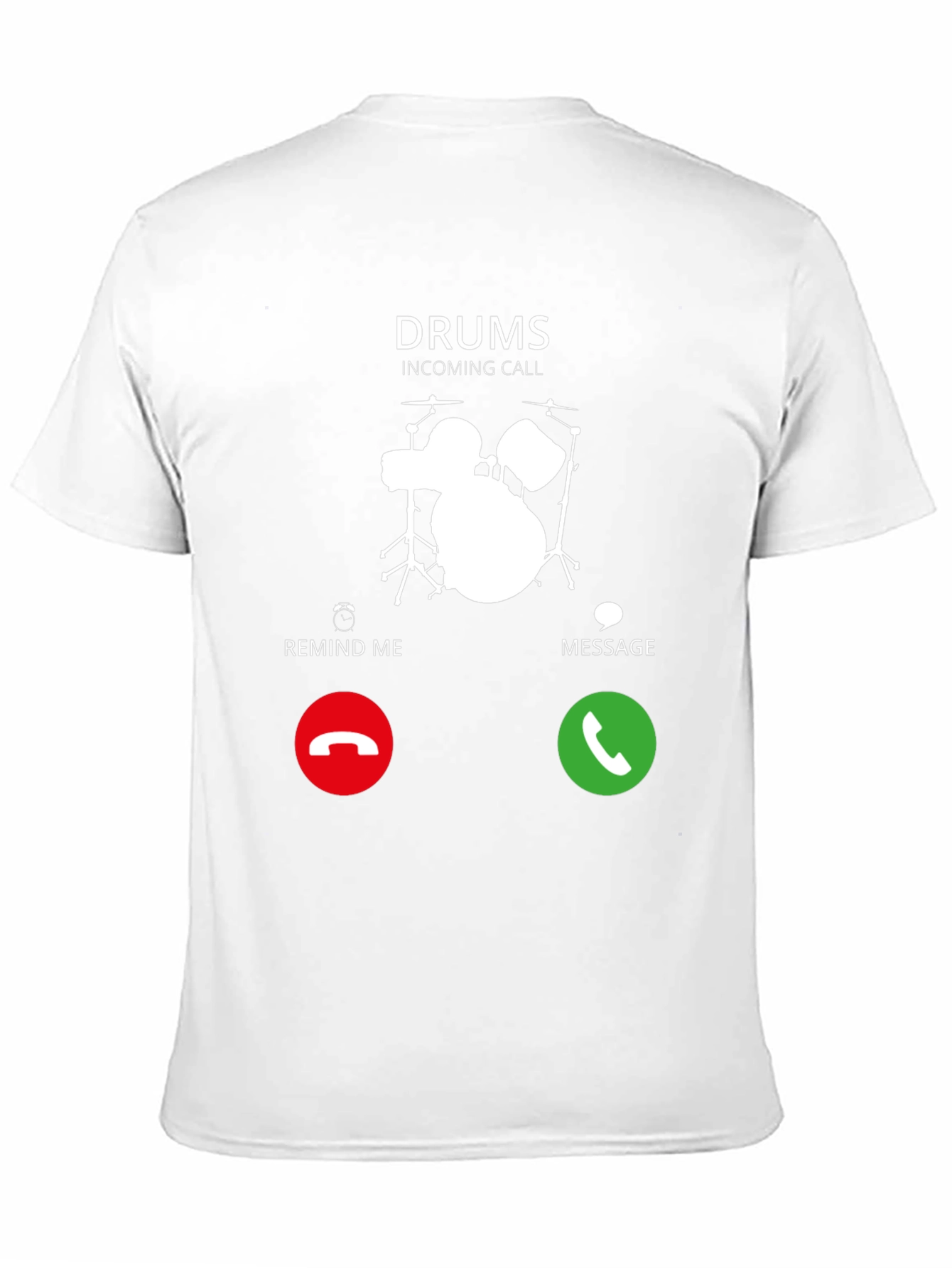 Drums Incoming Call Graphic Tee - Black