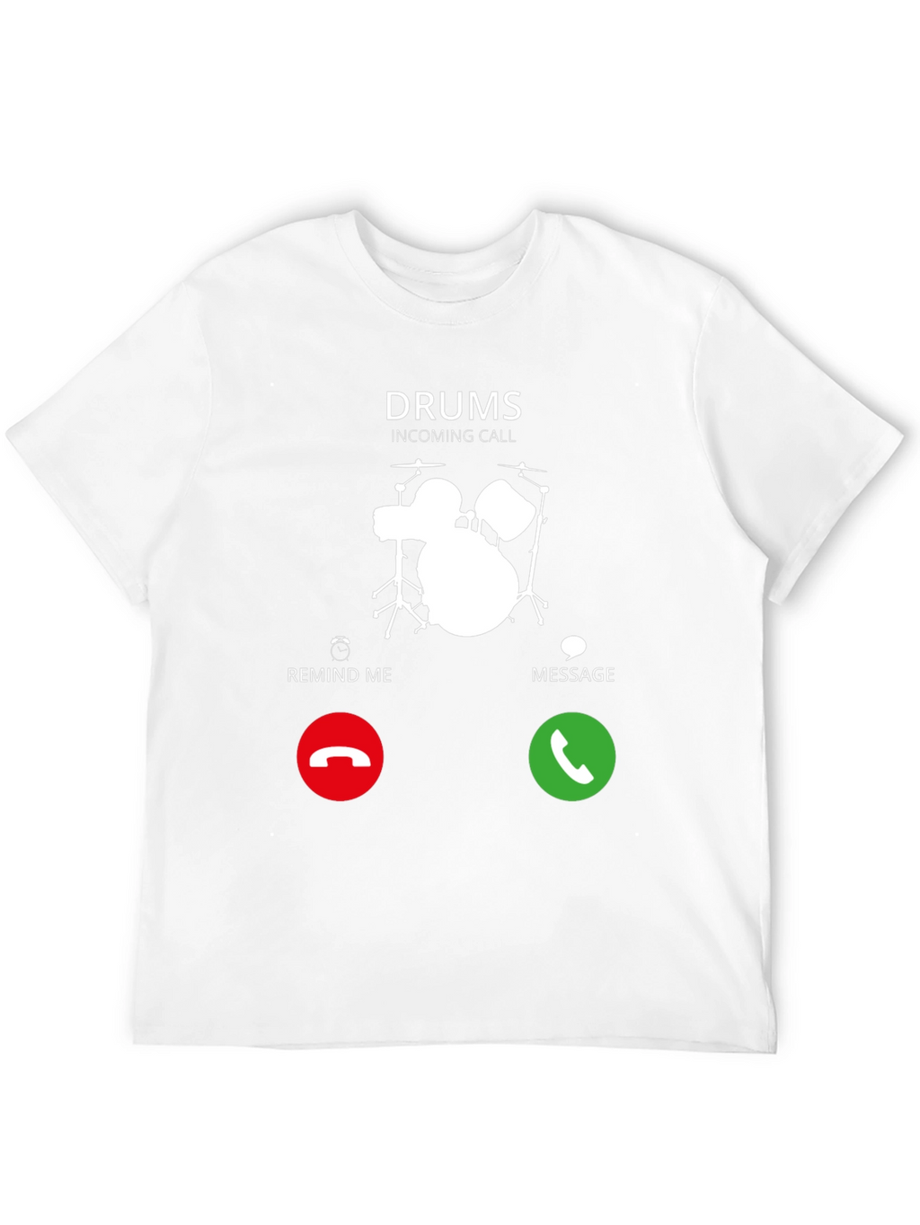 Drums Incoming Call Graphic Tee - Black