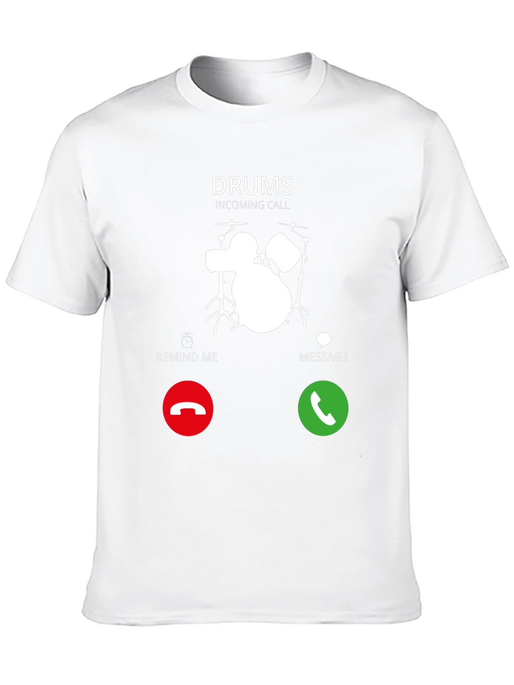 Drums Incoming Call Graphic Tee - Black