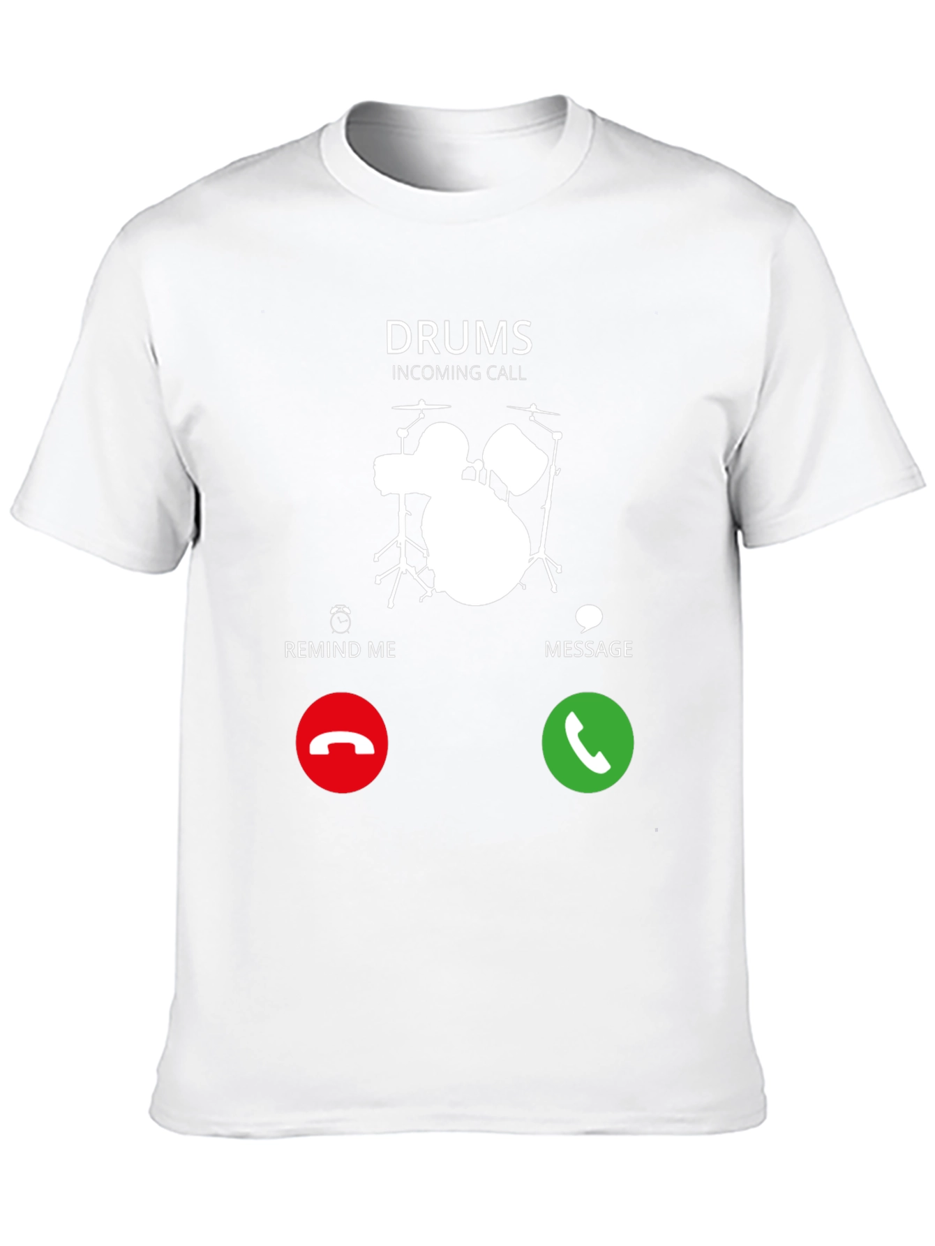 Drums Incoming Call Graphic Tee - Black