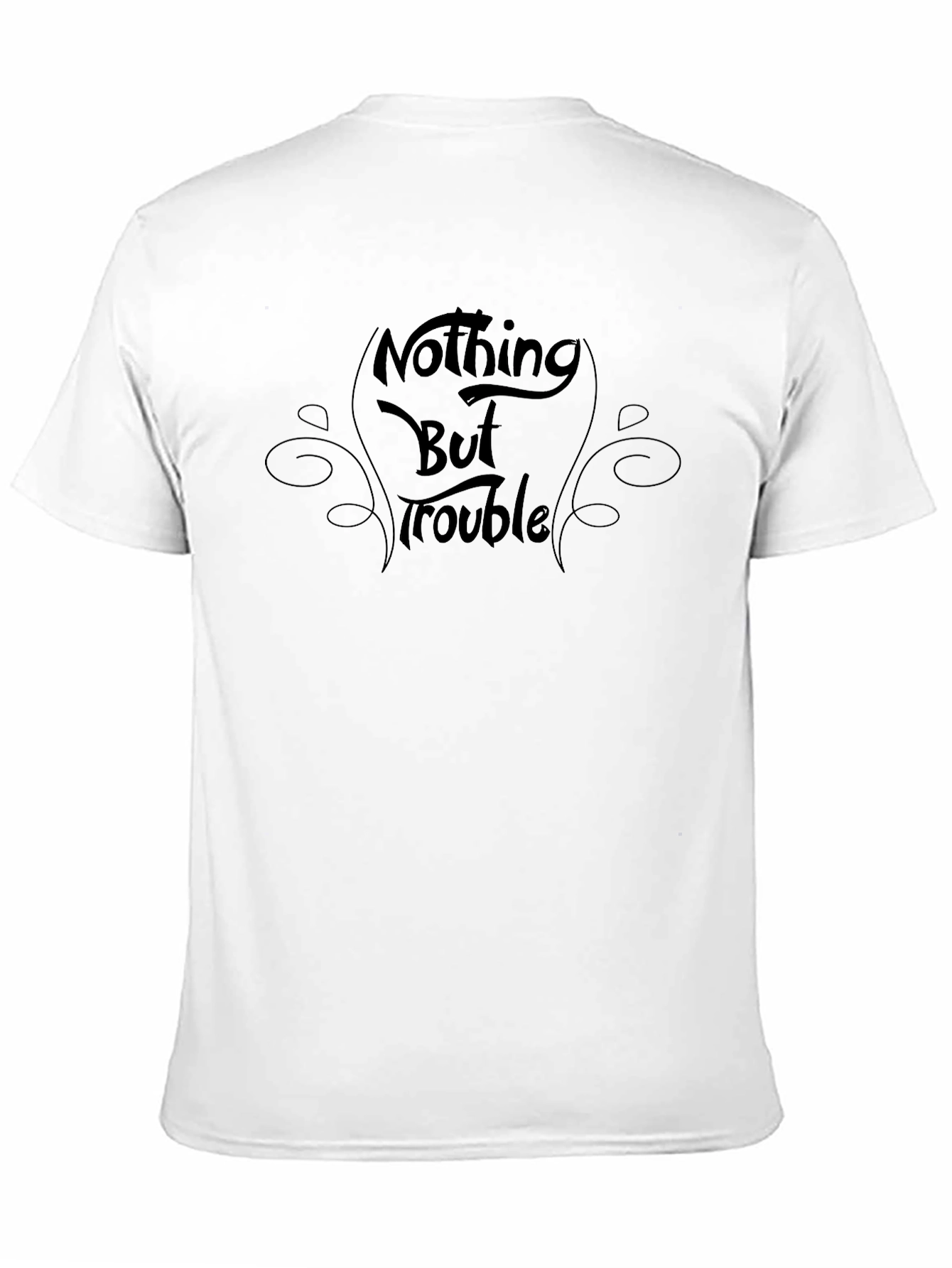 Nothing But Trouble Black Graphic Tee