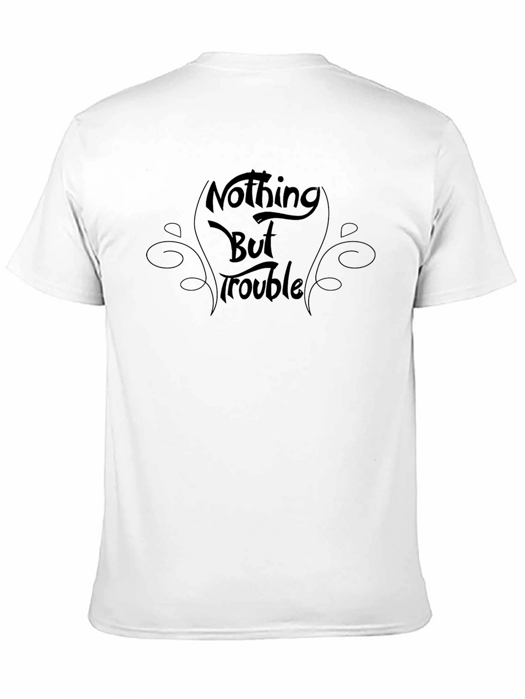 Nothing But Trouble Black Graphic Tee