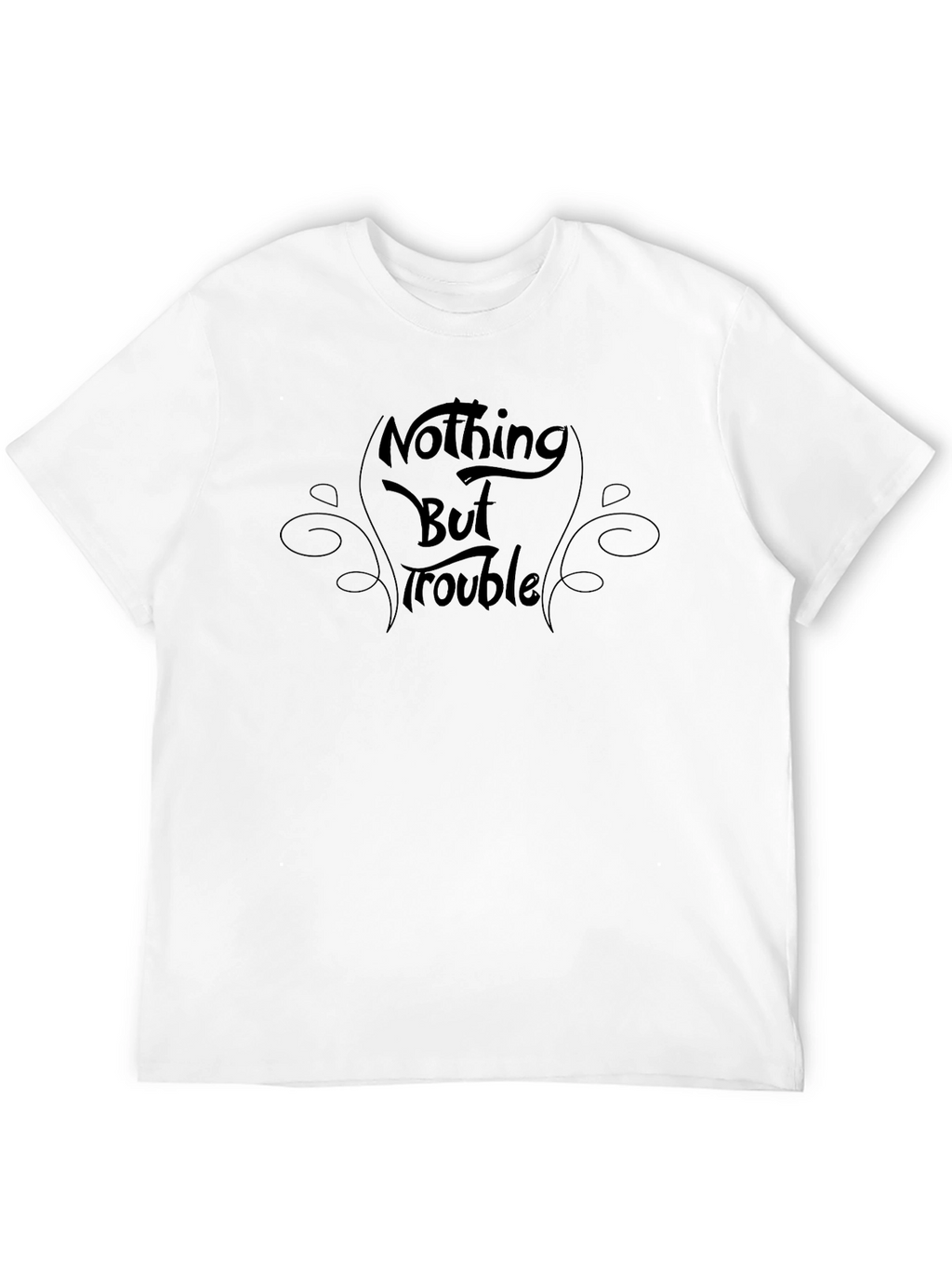 Nothing But Trouble Black Graphic Tee