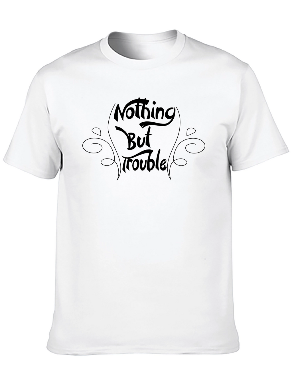 Nothing But Trouble Black Graphic Tee
