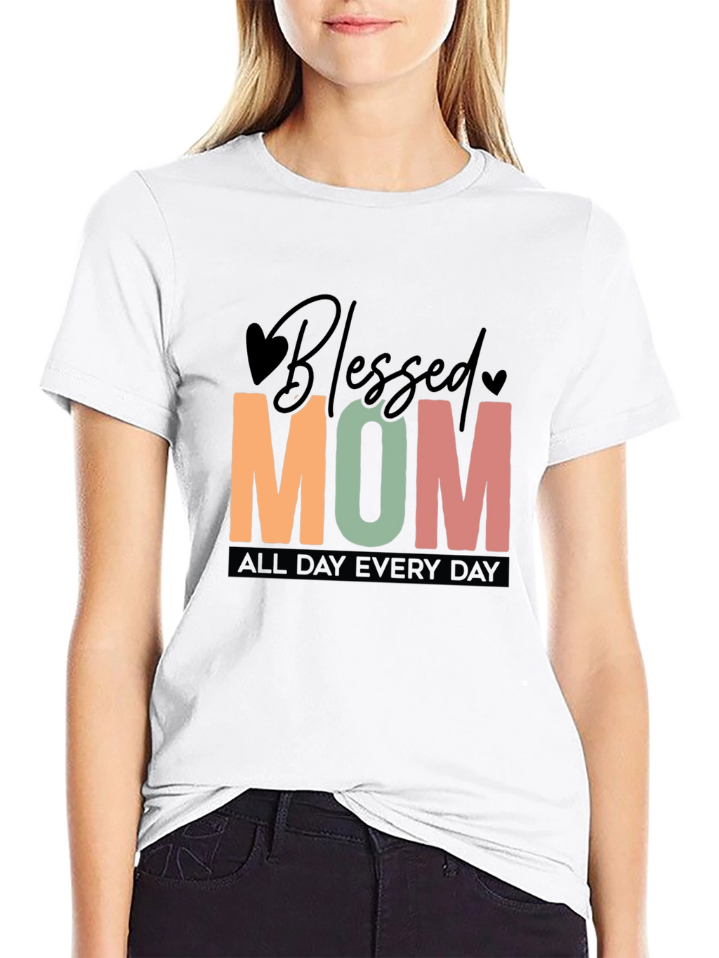 Blessed Mom T-Shirt - Everyday Style