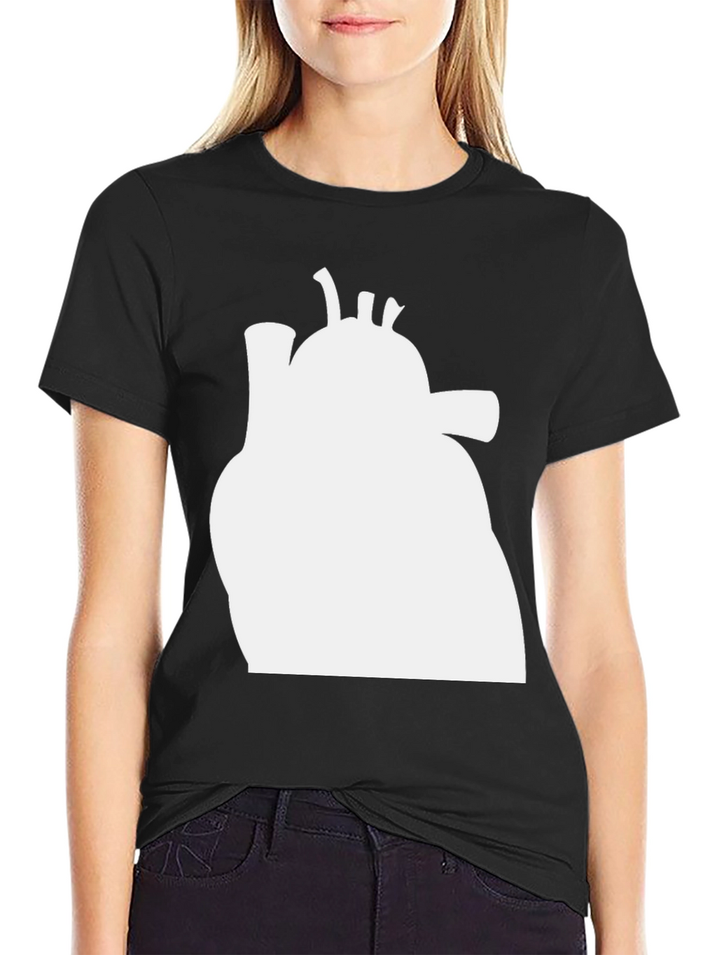 Anatomical Heart Graphic Tee - Black