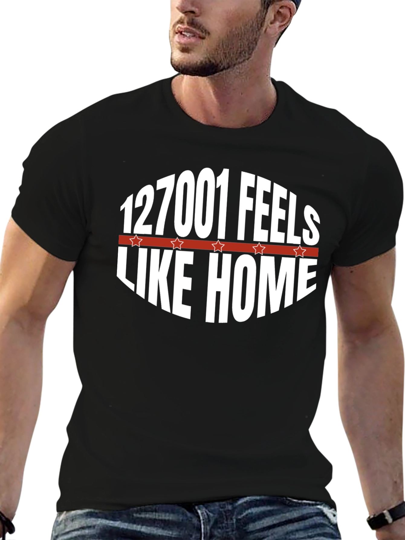 127001 Feels Like Home Graphic Tee - Black